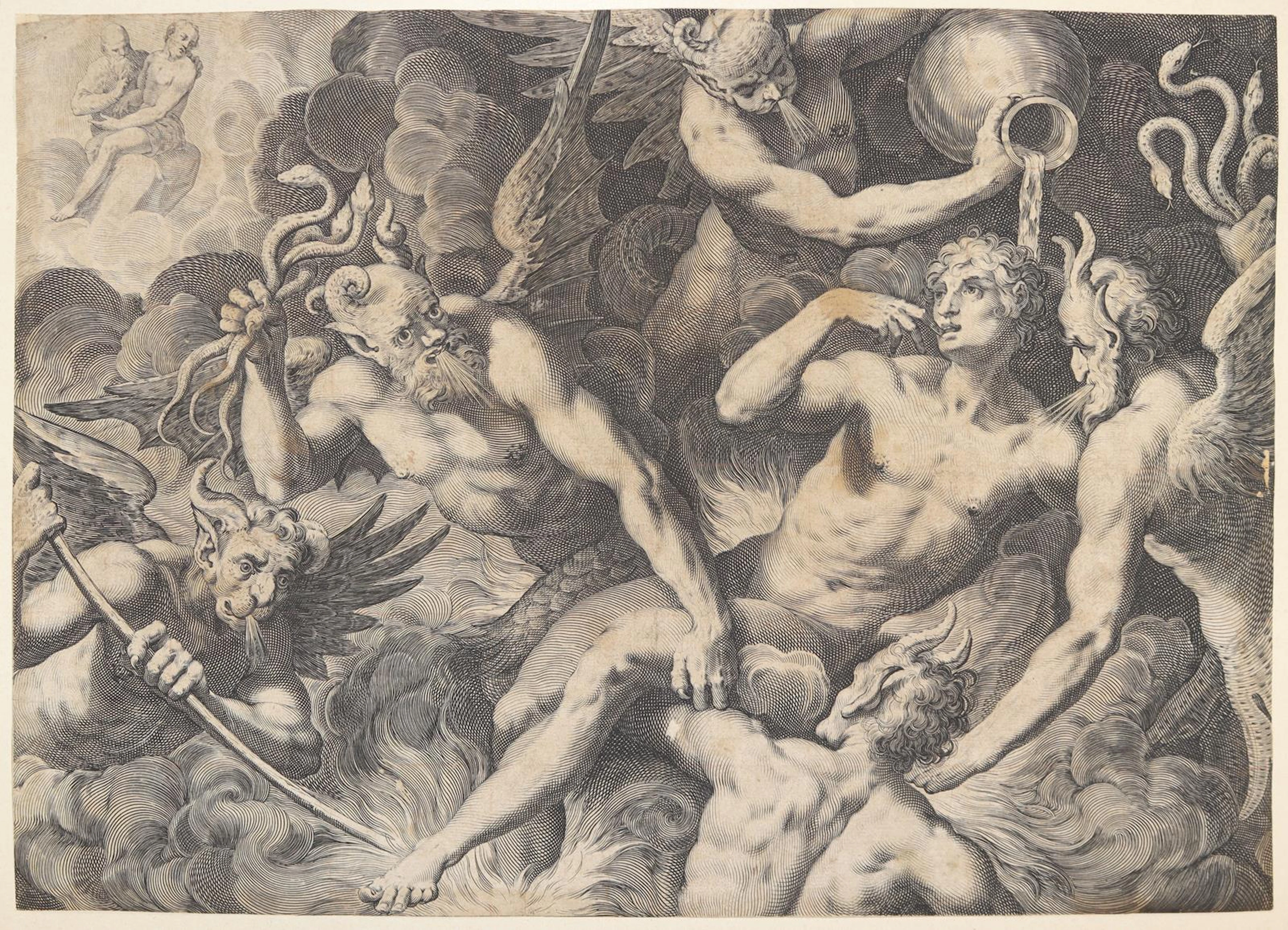 Sadeler, Aegidius II (1570 Amsterdam - 1629 Prag). Die Vision des