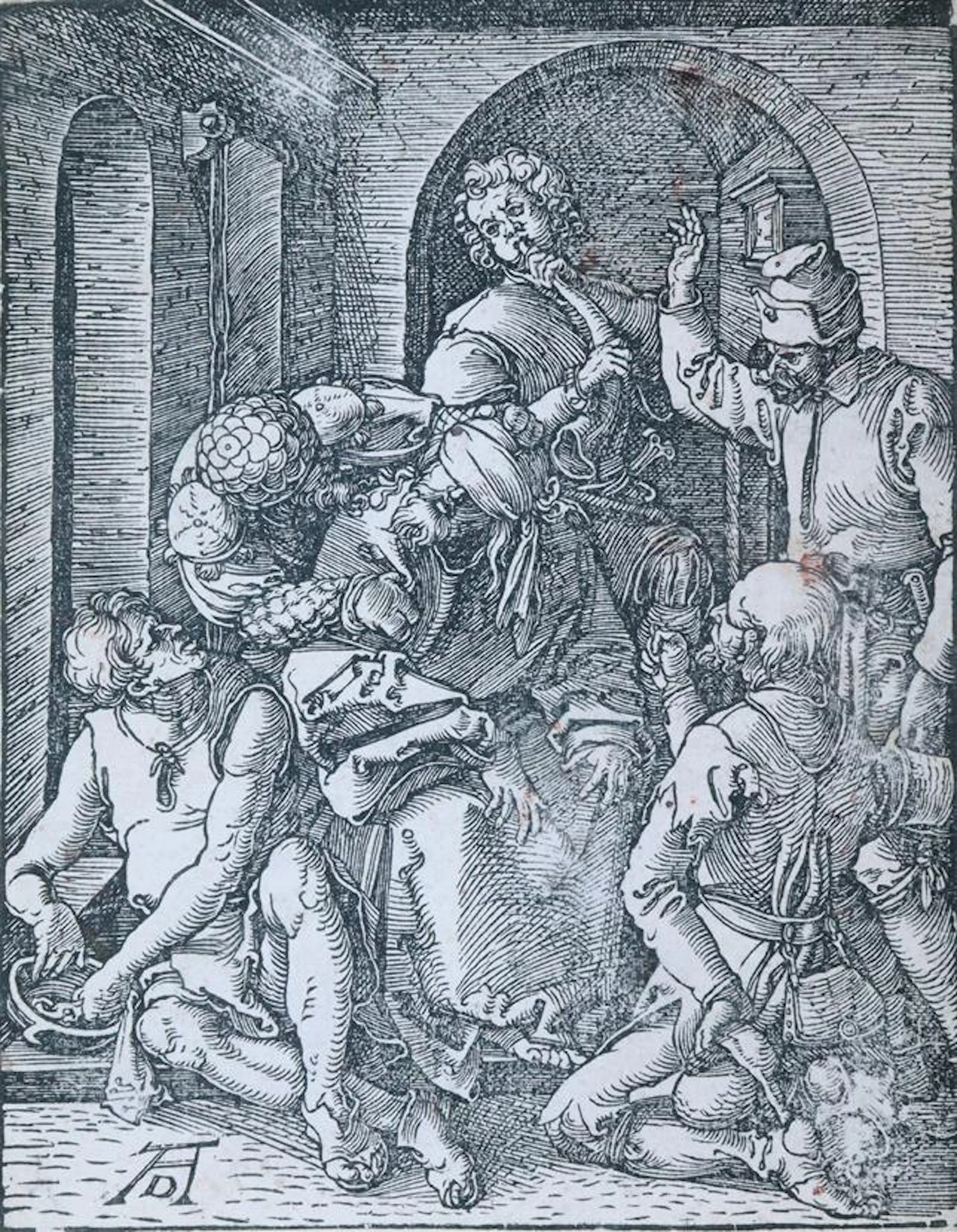 Dürer, Albrecht (1471 Nürnberg 1528). Die Verspottung Christi. Holzschnitt