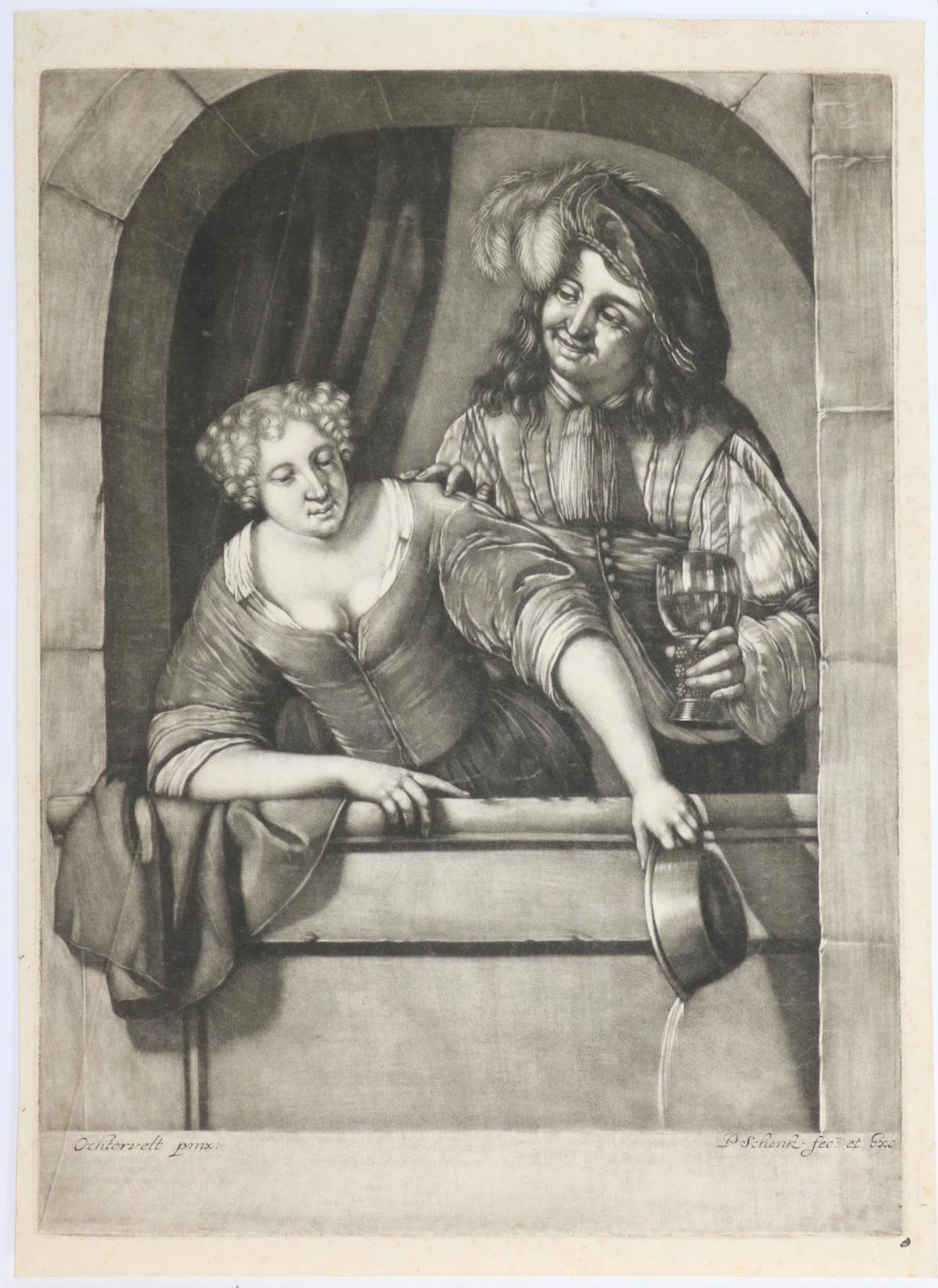 Schenk, Pieter d.Ä. (1660 Elberfeld - Leipzig 1718). Frau und Mann