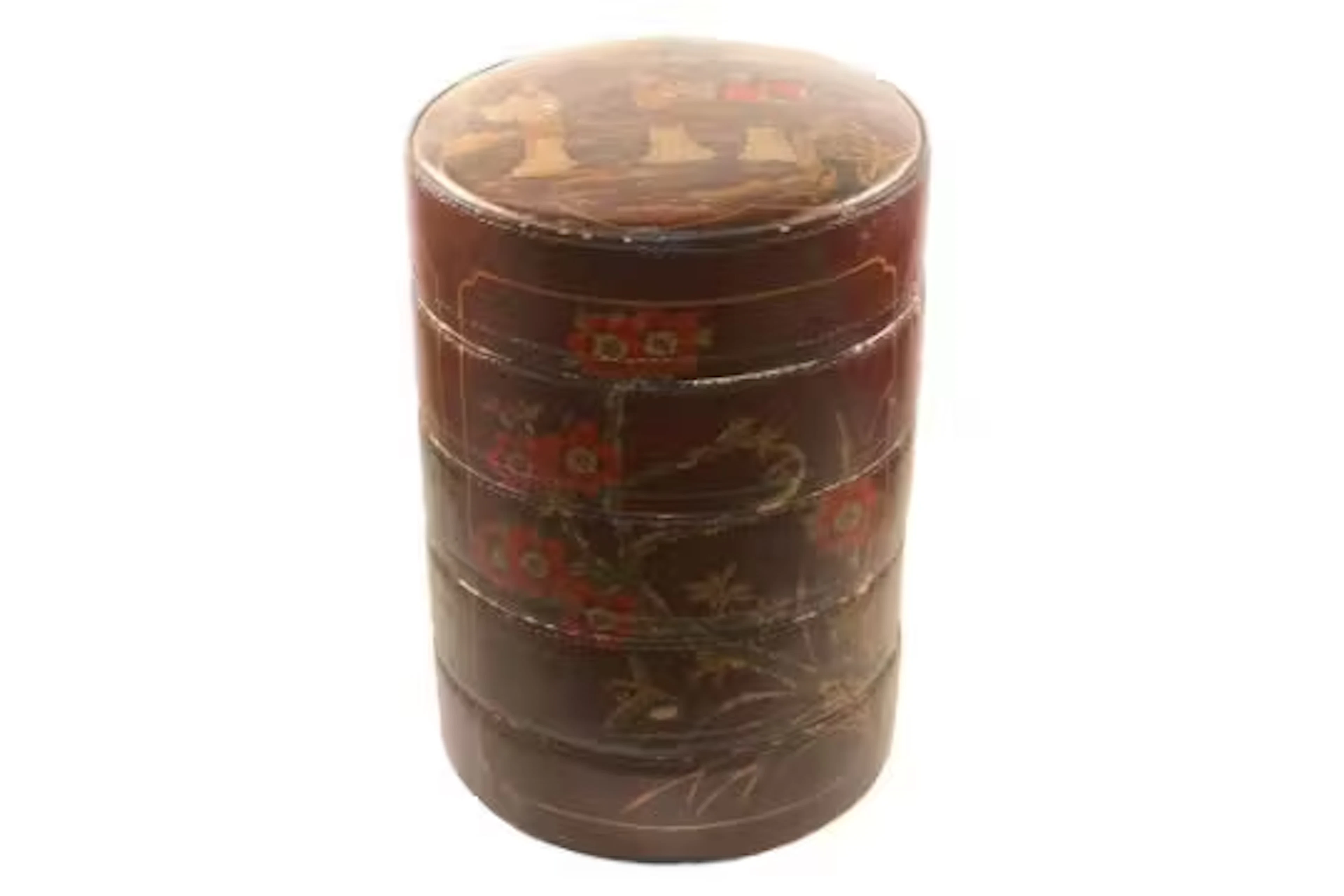 China große Deckeldose