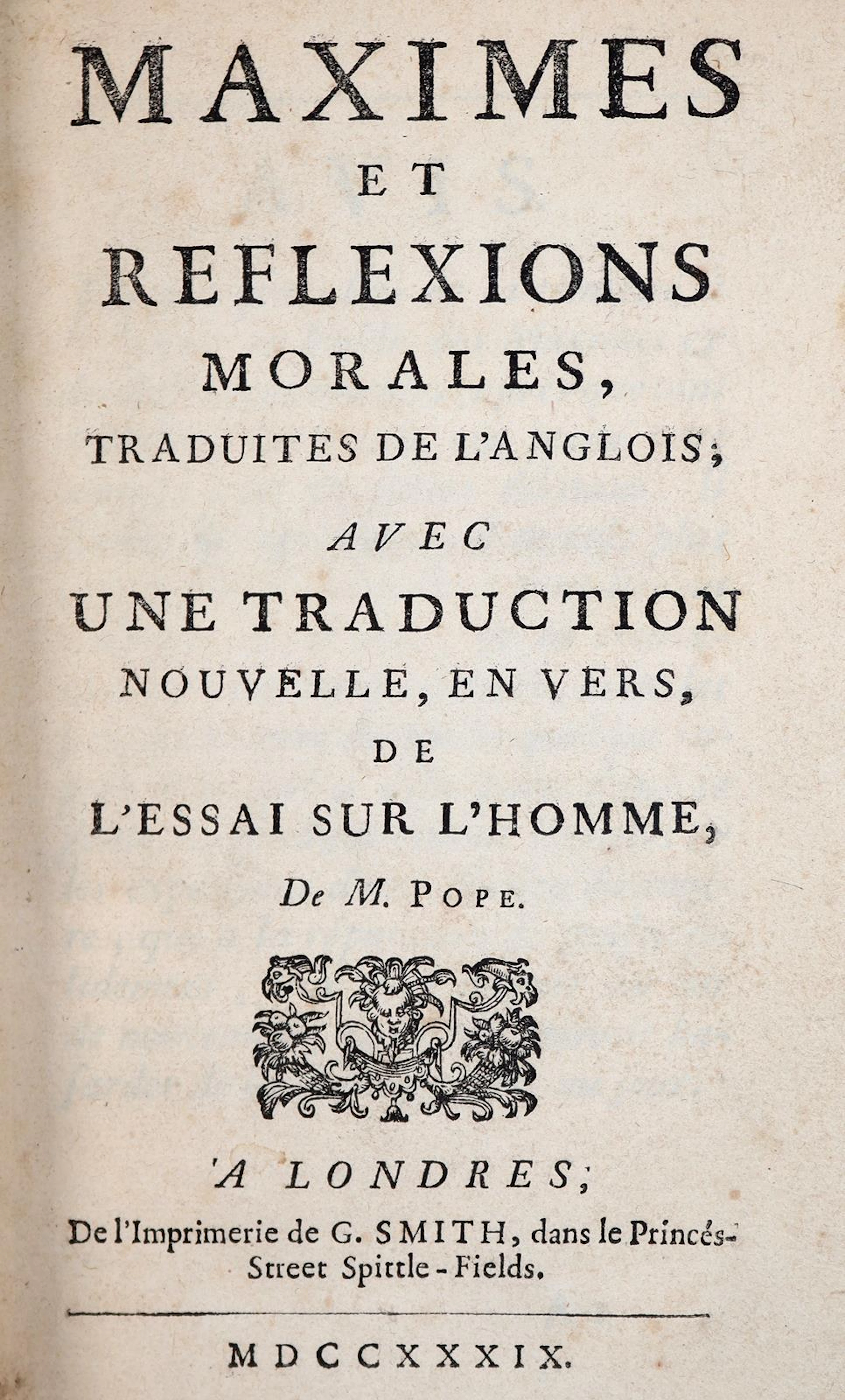 Maximes et Reflexions Morales