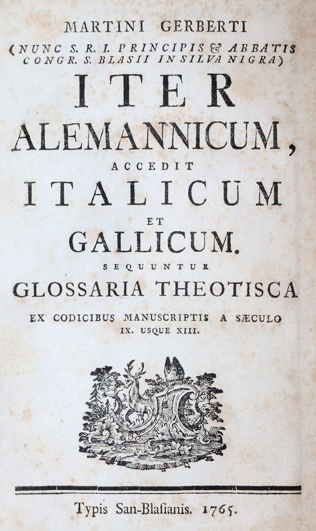 Gerbert,M. Iter Alemannicum