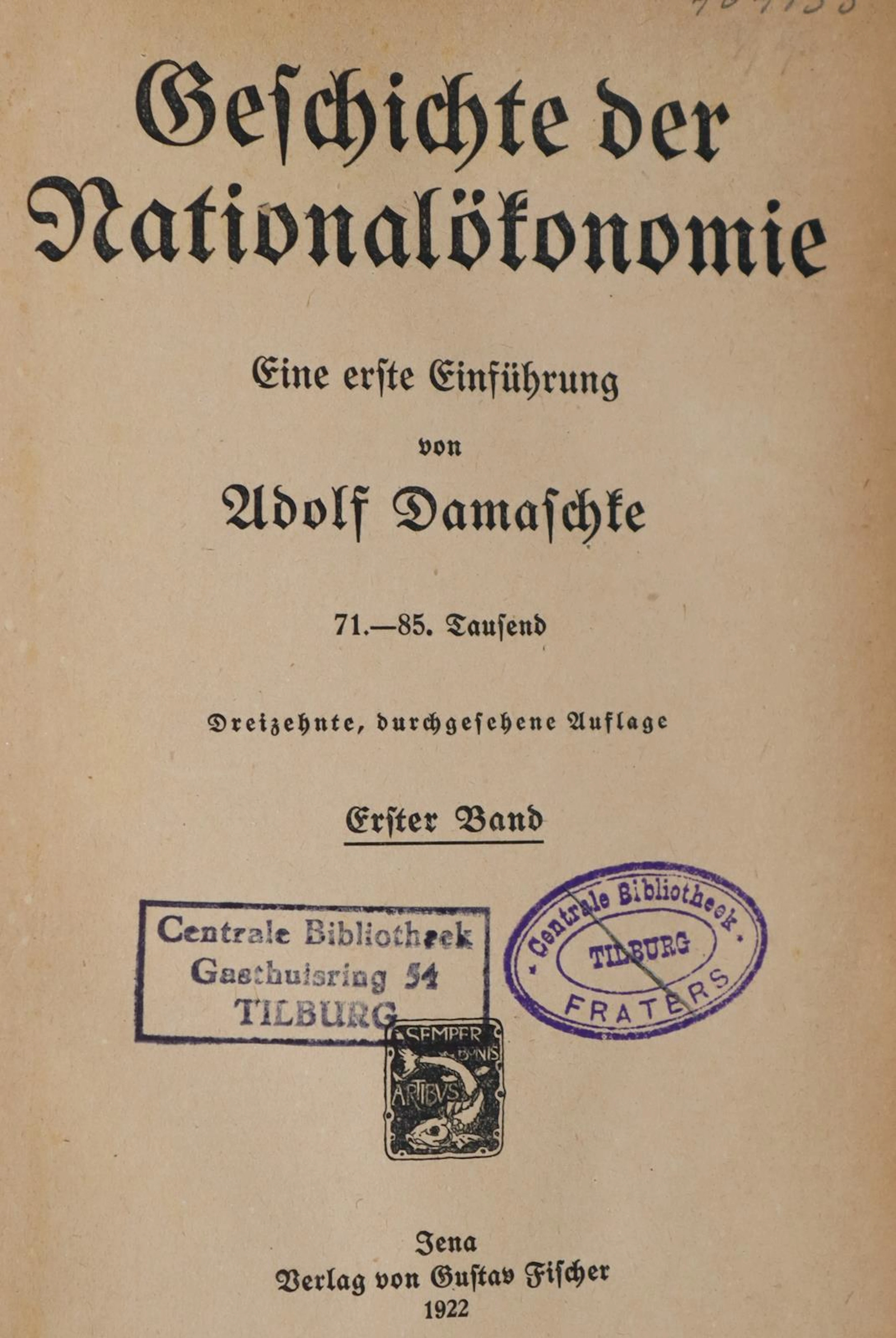 Sartorius von Waltershausen,A. Die Entstehung der Weltwirtschaft.