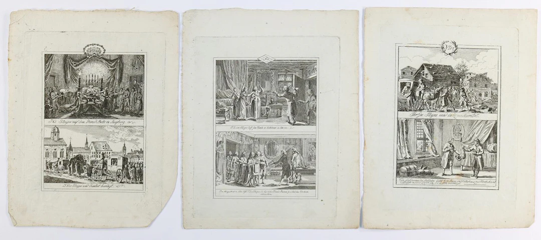 Dunker, Balthasar Anton (1746 Saal/Stralsund - Bern 1807). Die letzten