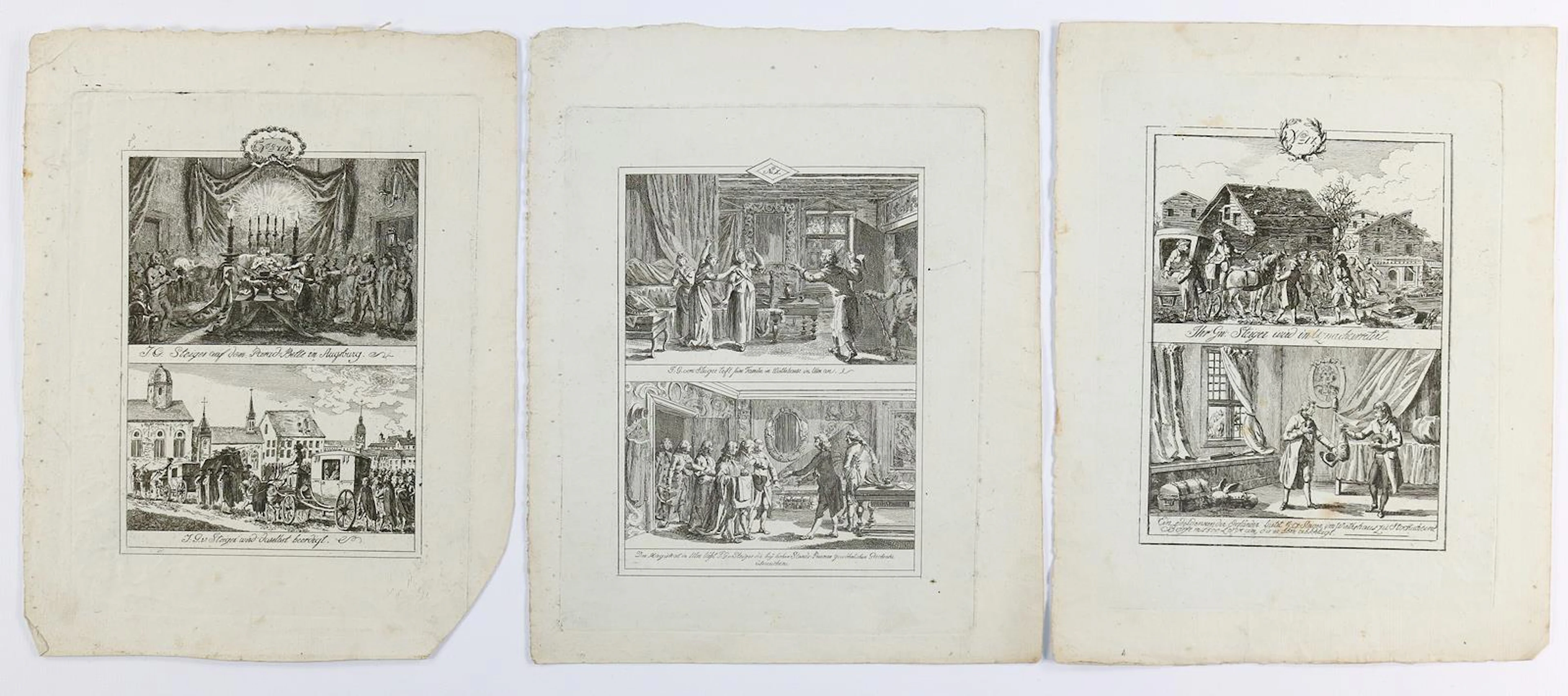 Dunker, Balthasar Anton (1746 Saal/Stralsund - Bern 1807). Die letzten