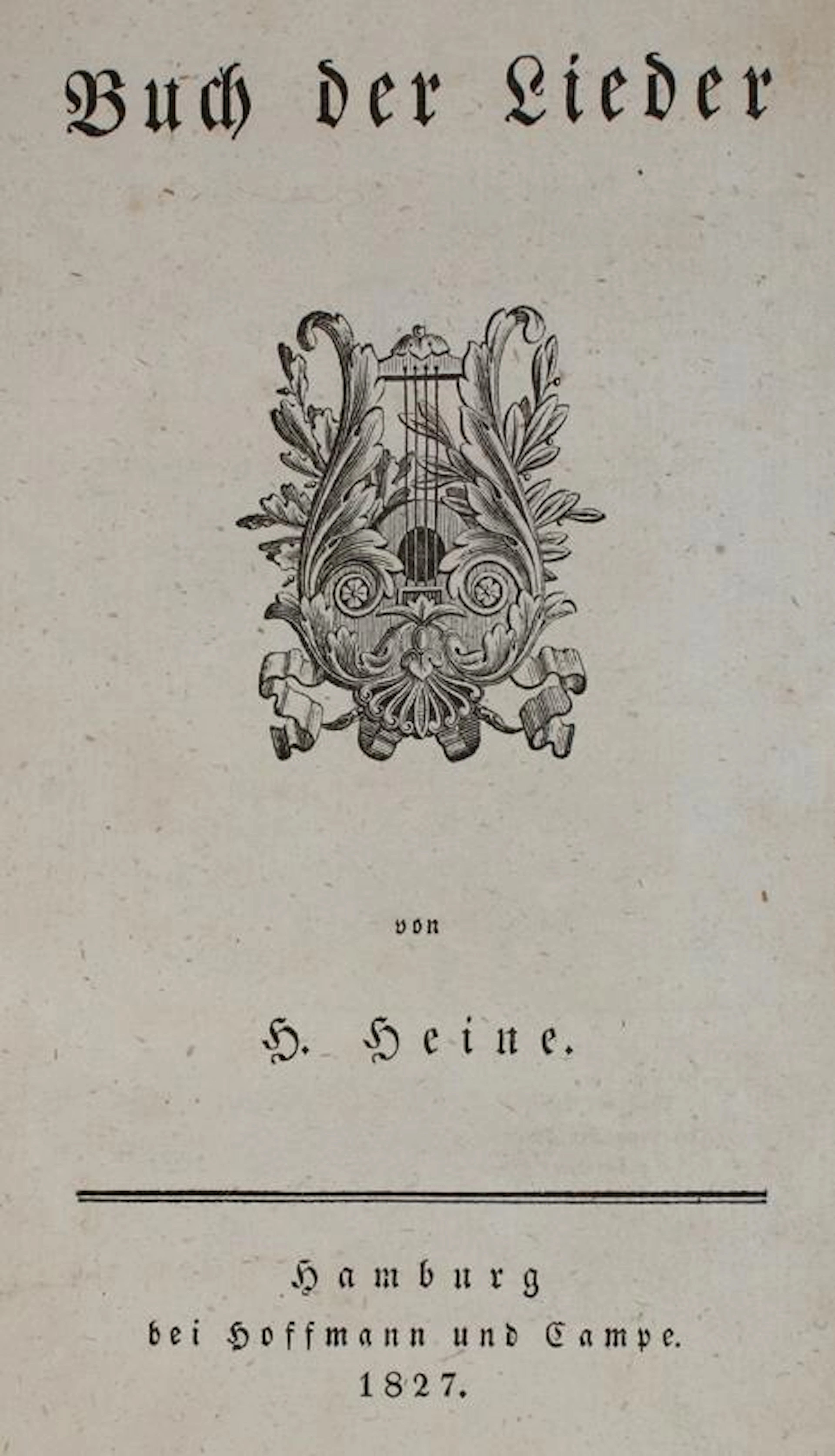 Heine,H. Buch der Lieder. Hbg.