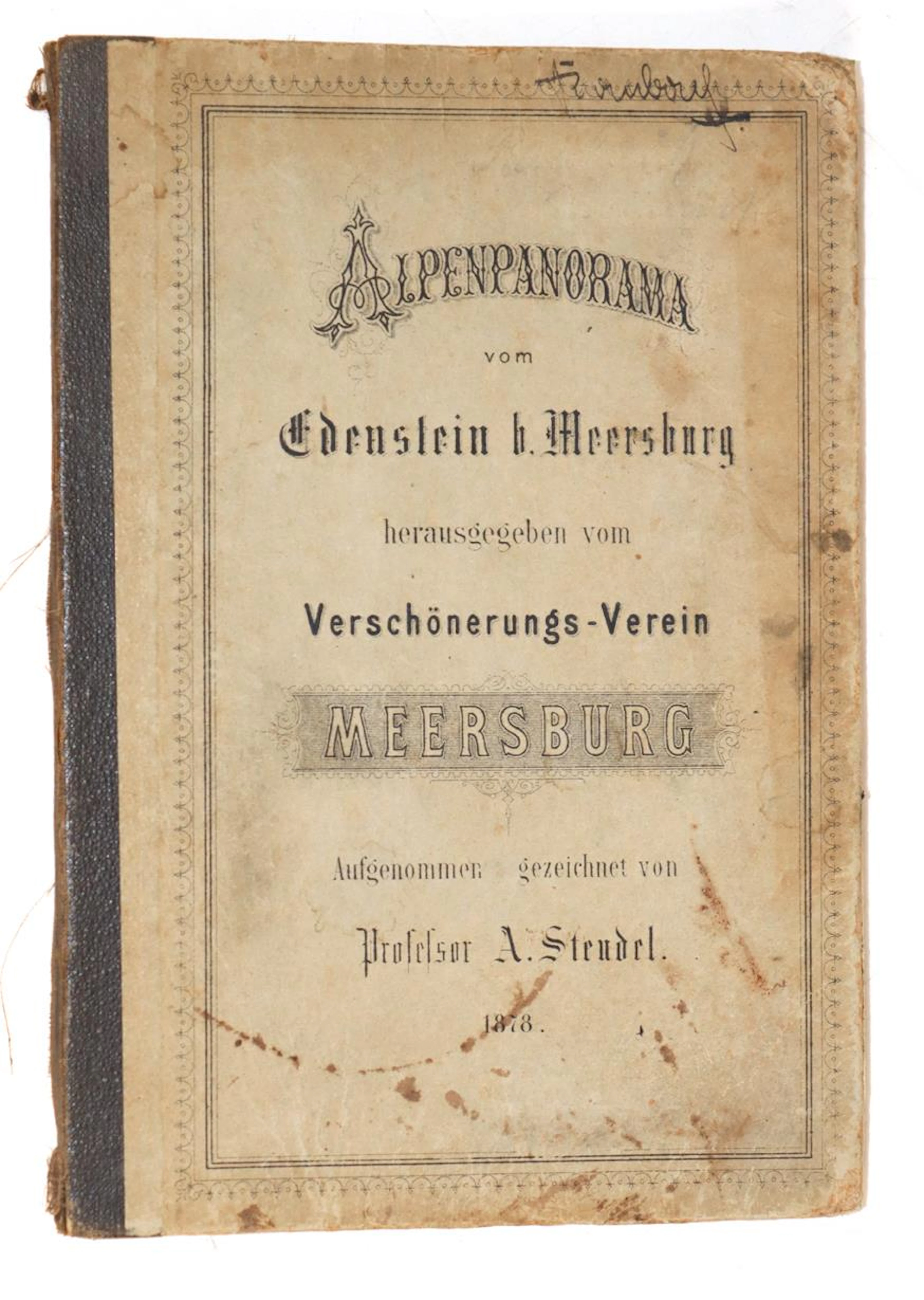Steudel,A. Alpen-Panorama vom Edenstein bei Meersburg