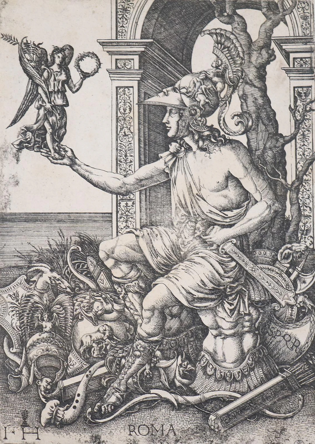 Hopfer, Hieronymus (1500 Augsburg - Nürnberg 1563). Roma. Personifikation