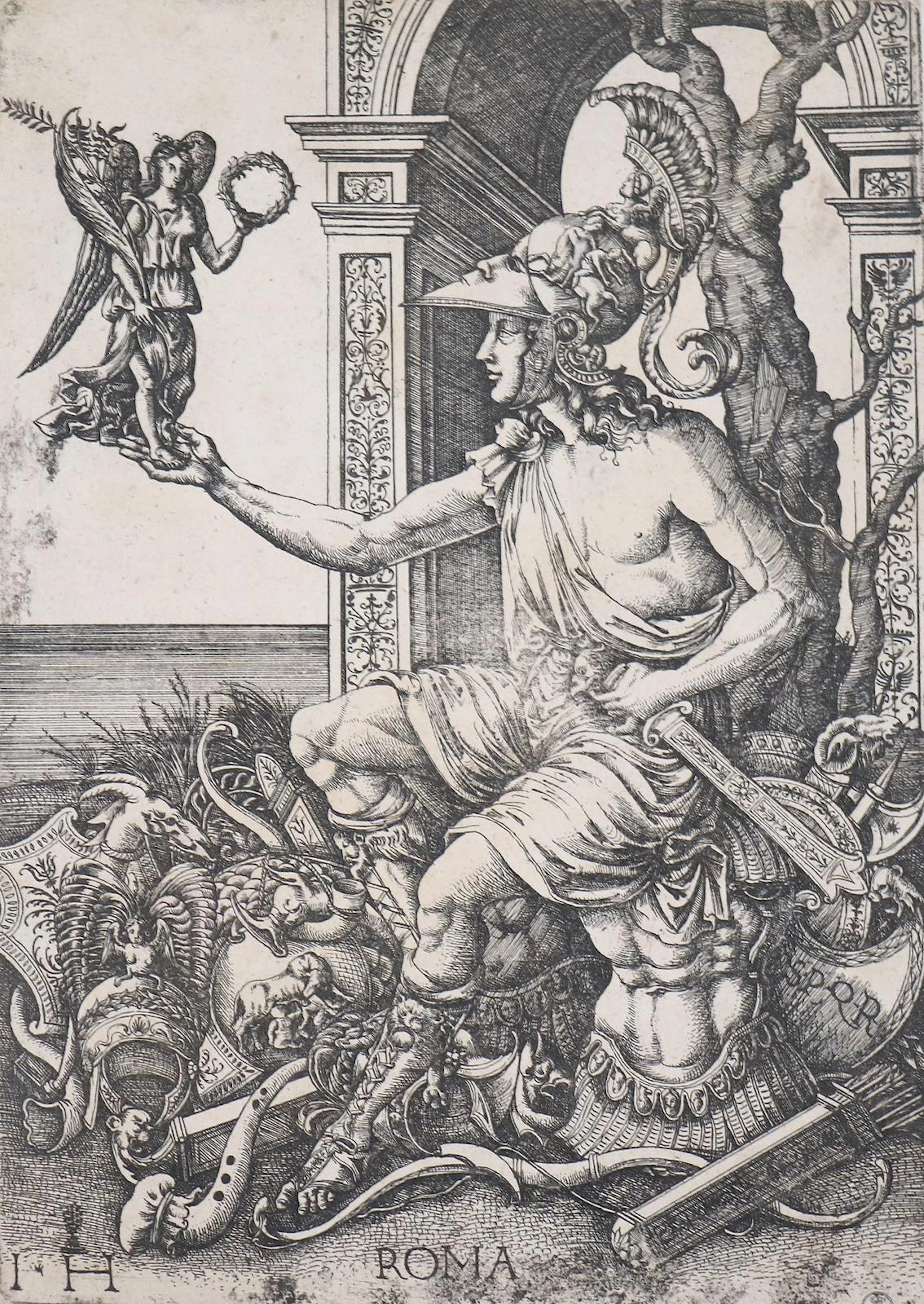 Hopfer, Hieronymus (1500 Augsburg - Nürnberg 1563). Roma. Personifikation