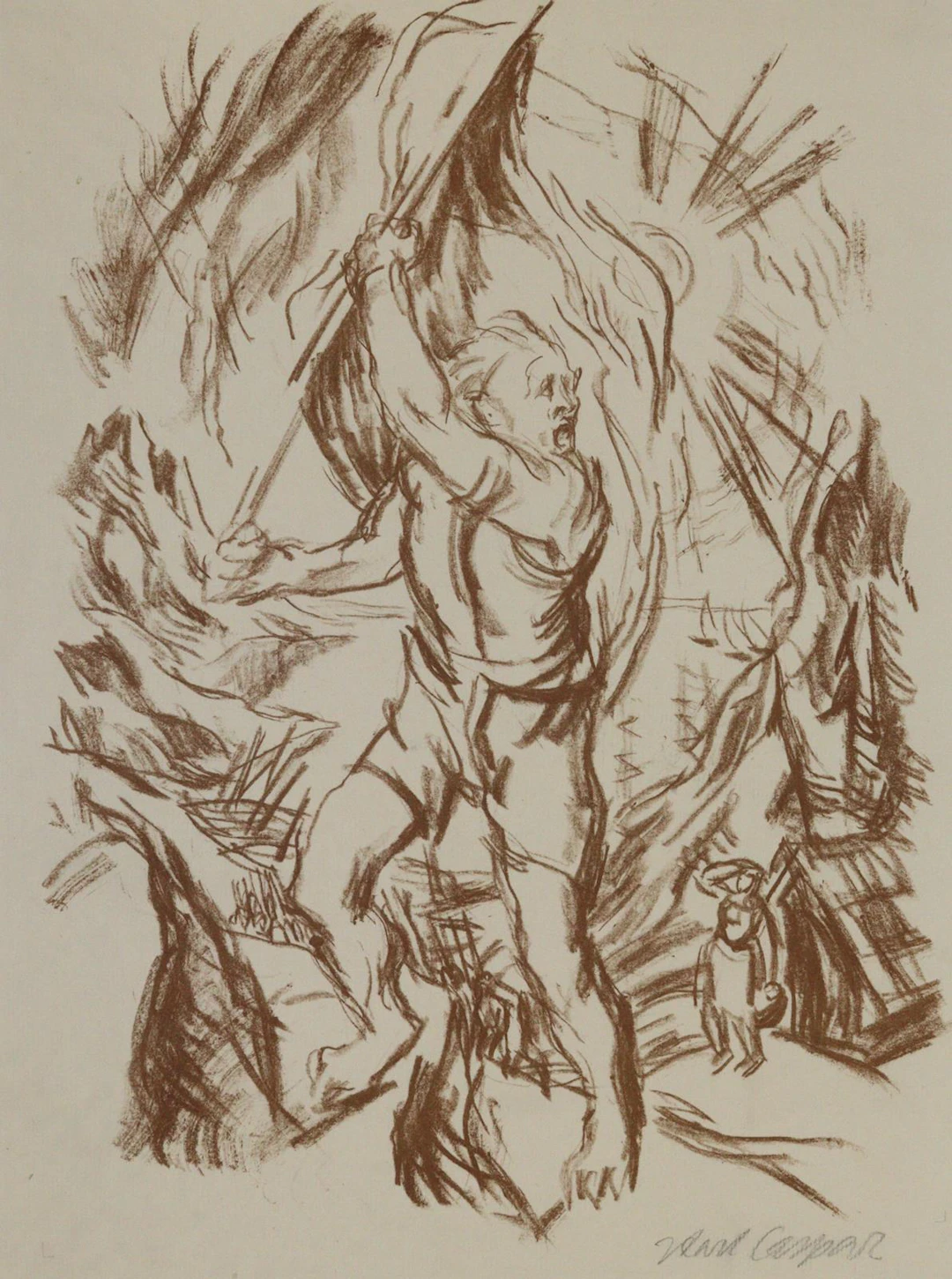 Caspar, Karl (1879 Friedrichshafen - Brannenburg a. Inn 1956). 2 Bll.