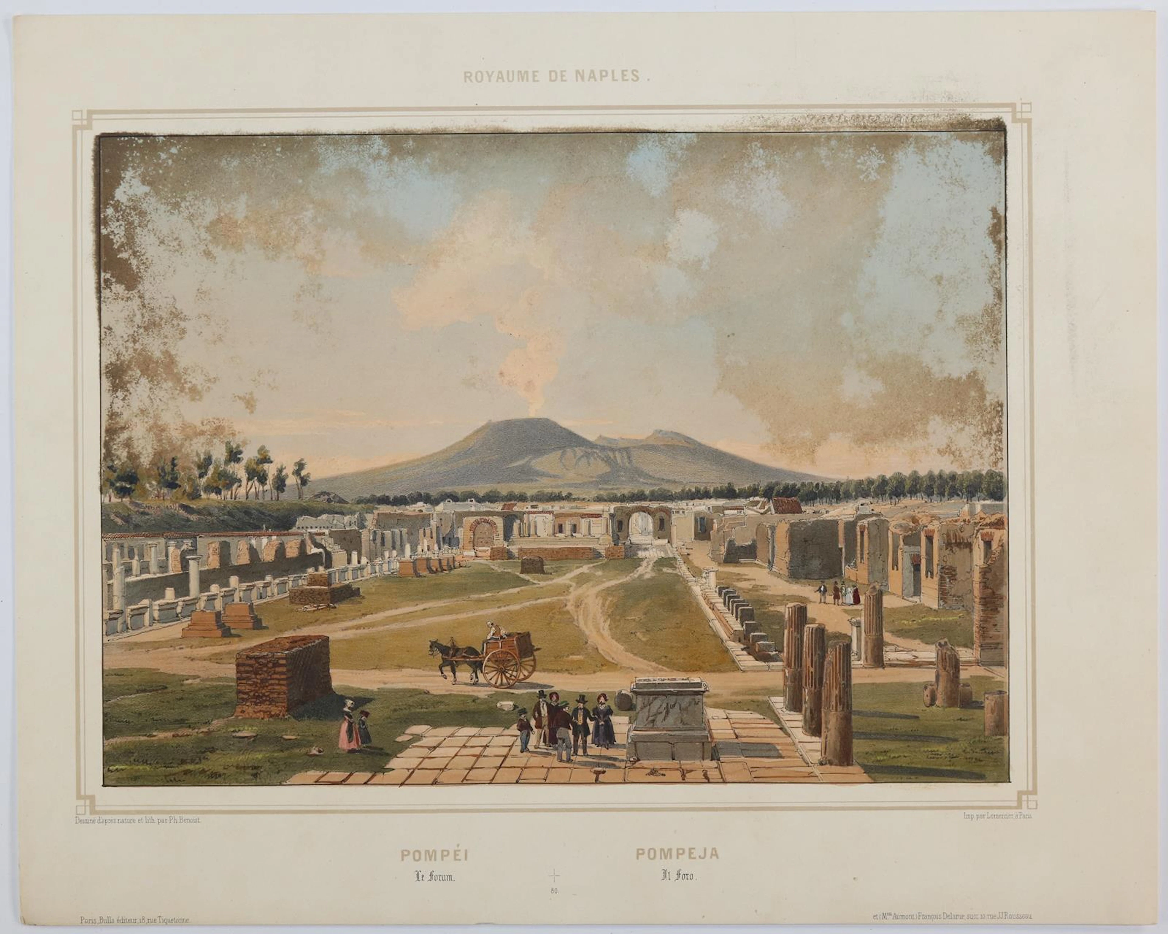 Benoist, Philippe (1813 Genf - ca. 1880) nach. 15 Veduten von Rom