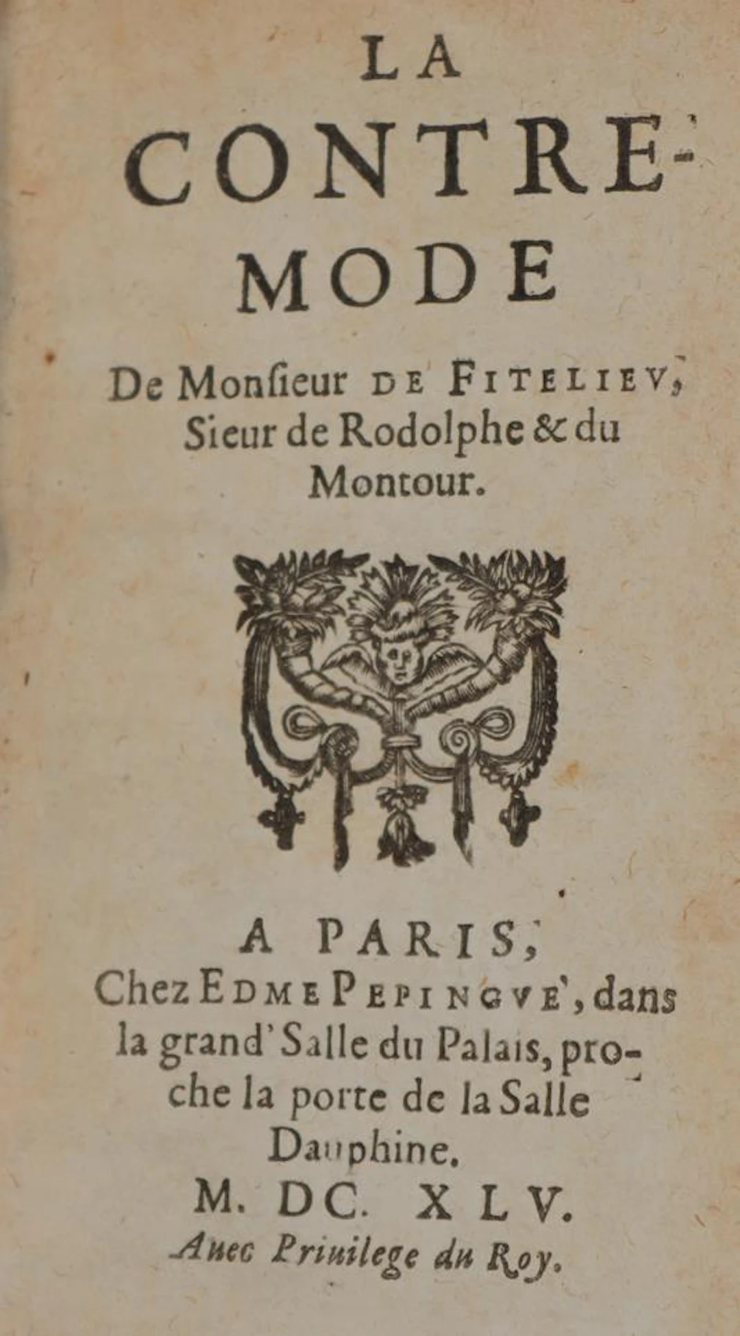 Fitelieu (Pseud.). La contre-mode. Paris
