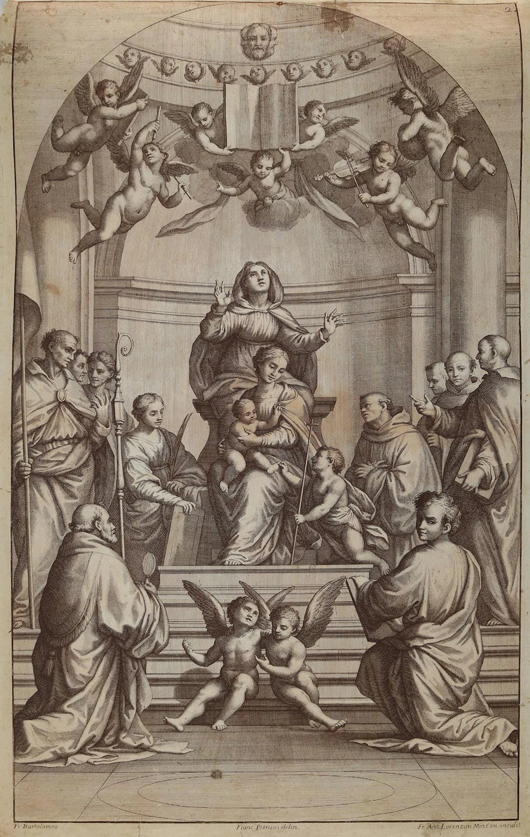 Lorenzini, Giovanni Antonio (1665 Bologna 1740). Altarbild des Großen