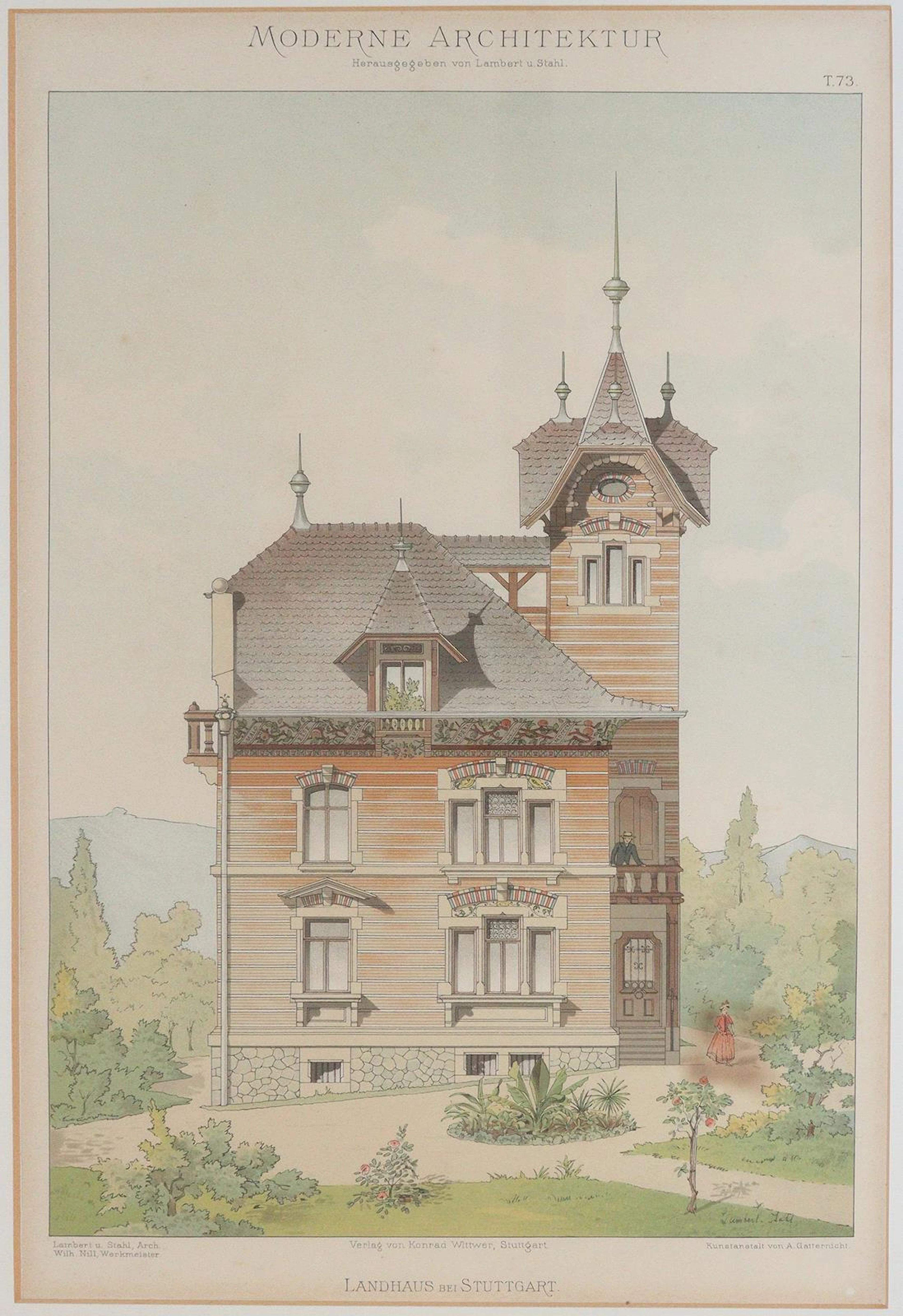 Lambert und Stahl. Moderne Architektur. Drei Stuttgarter Wohn- u.