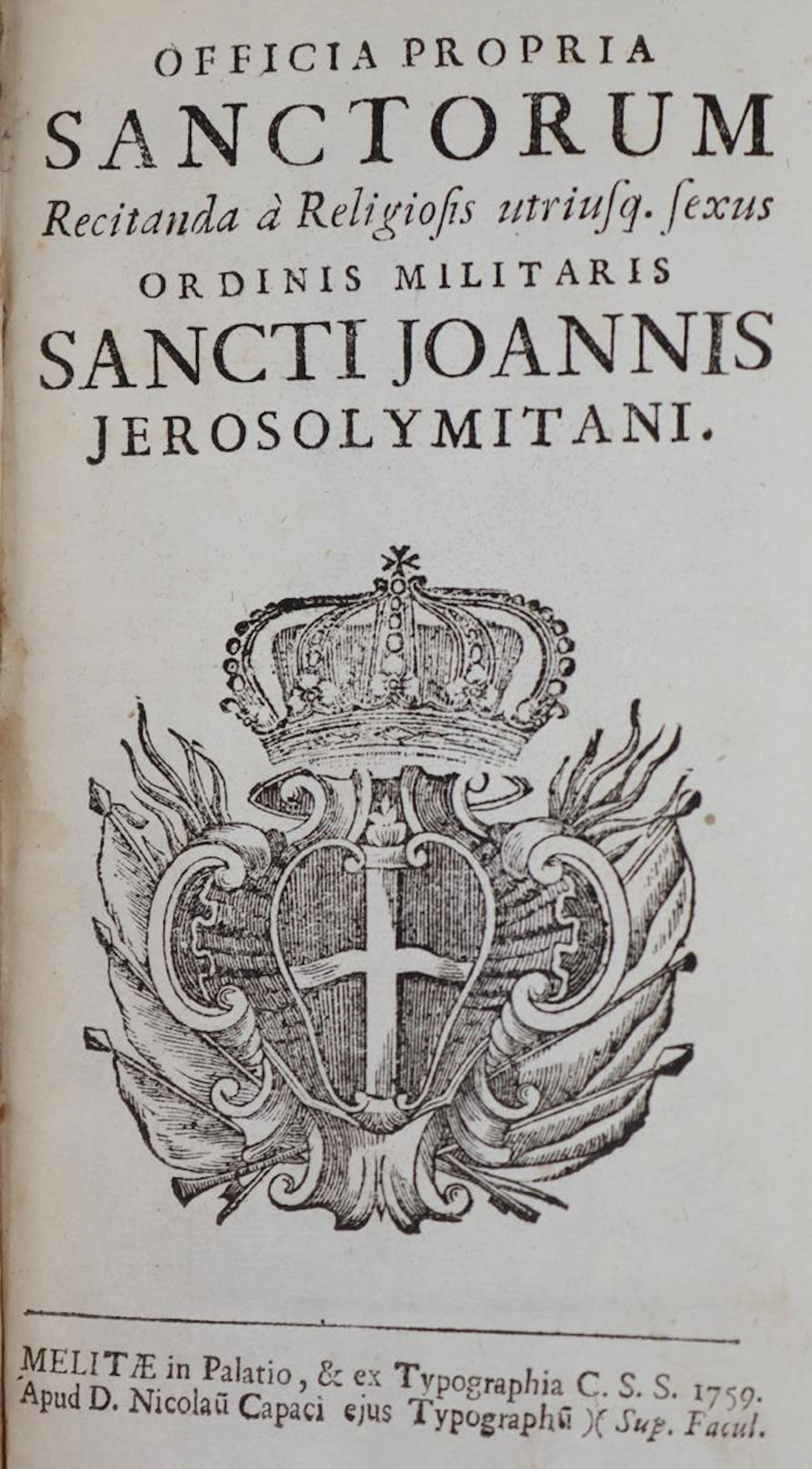 Officia Propria Sanctorum, recitanda a religiosis utriusq. sexus ordinis
