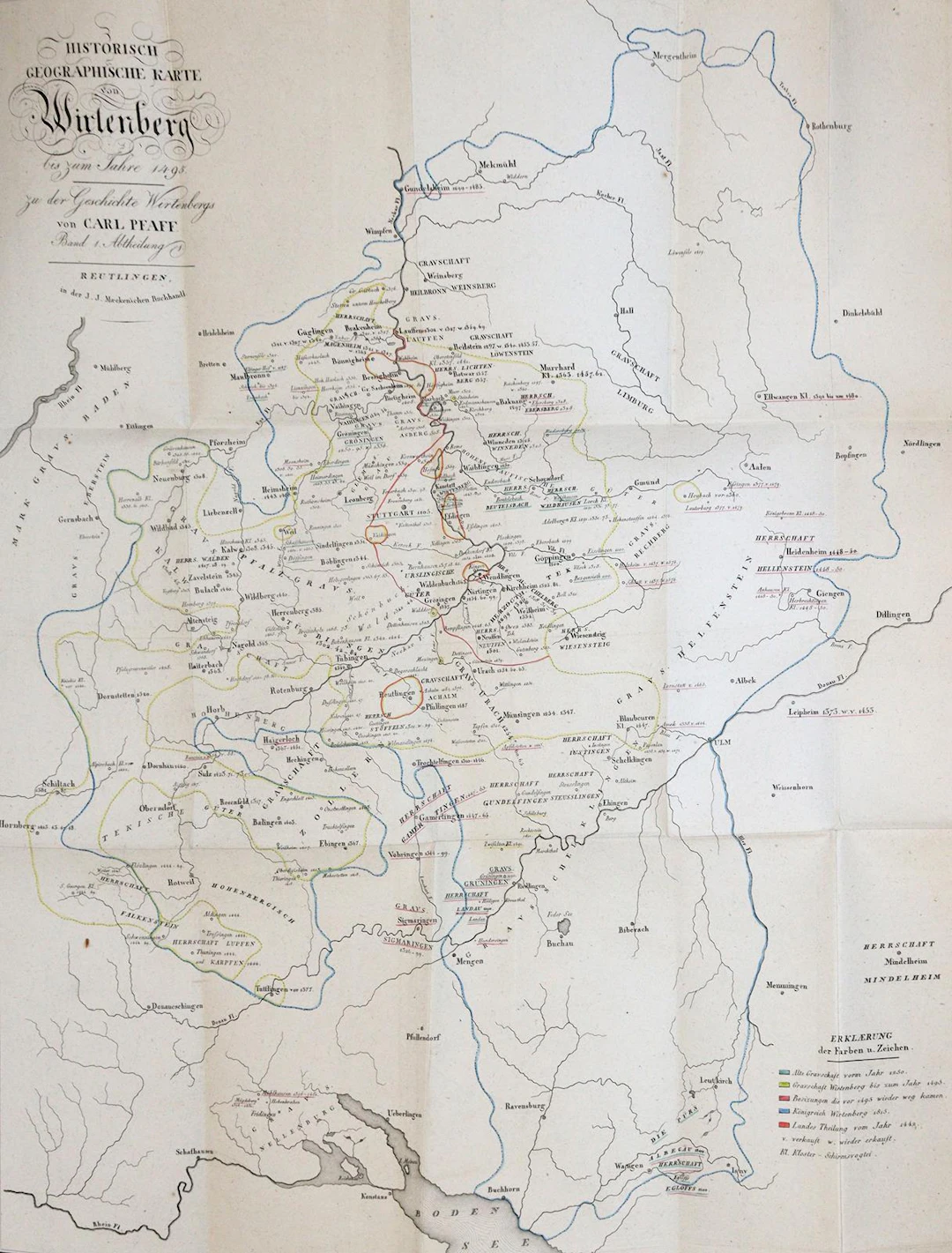 Sammlung von 36 Schriften Orts- u. Landeskunde Baden-Württemberg