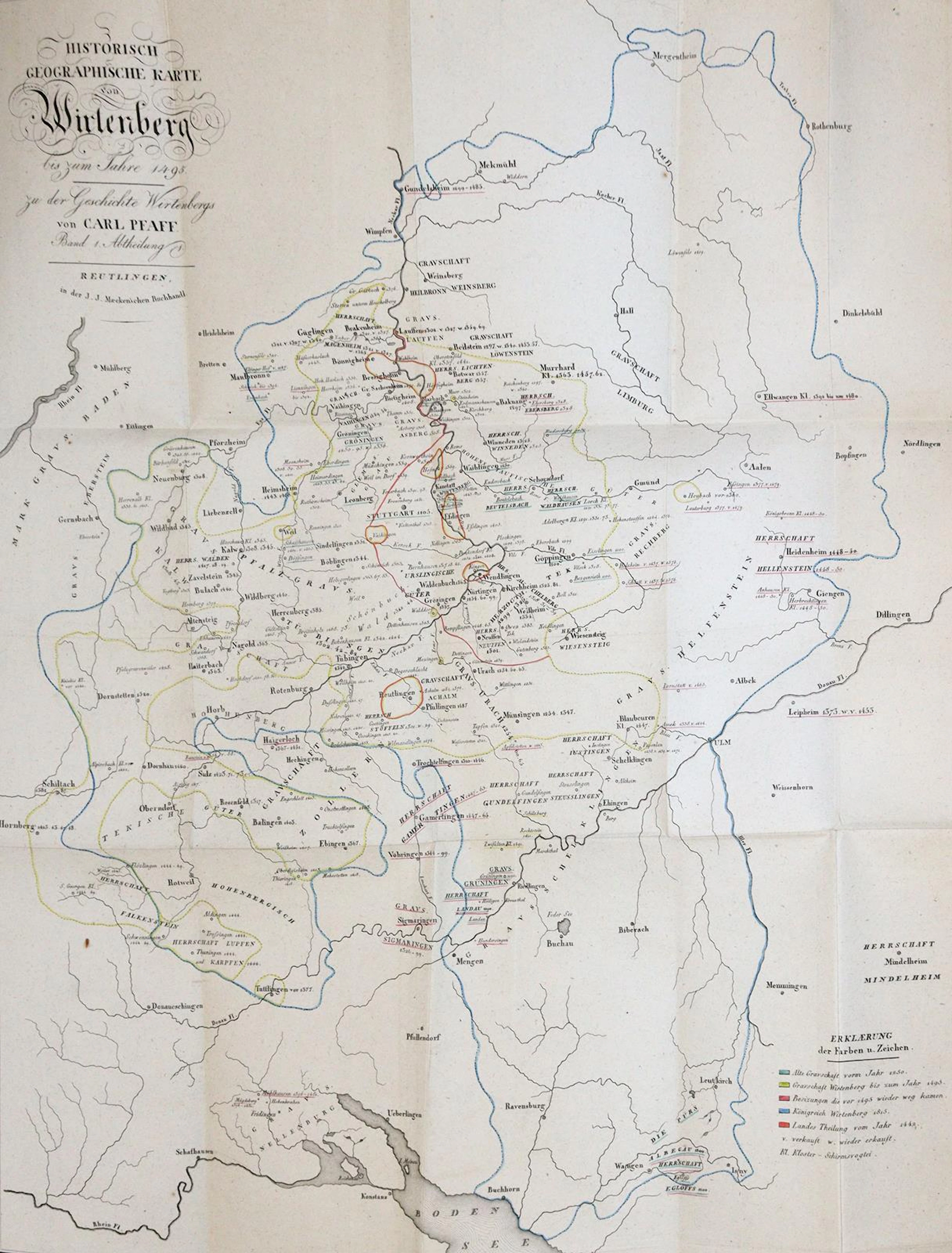 Sammlung von 36 Schriften Orts- u. Landeskunde Baden-Württemberg