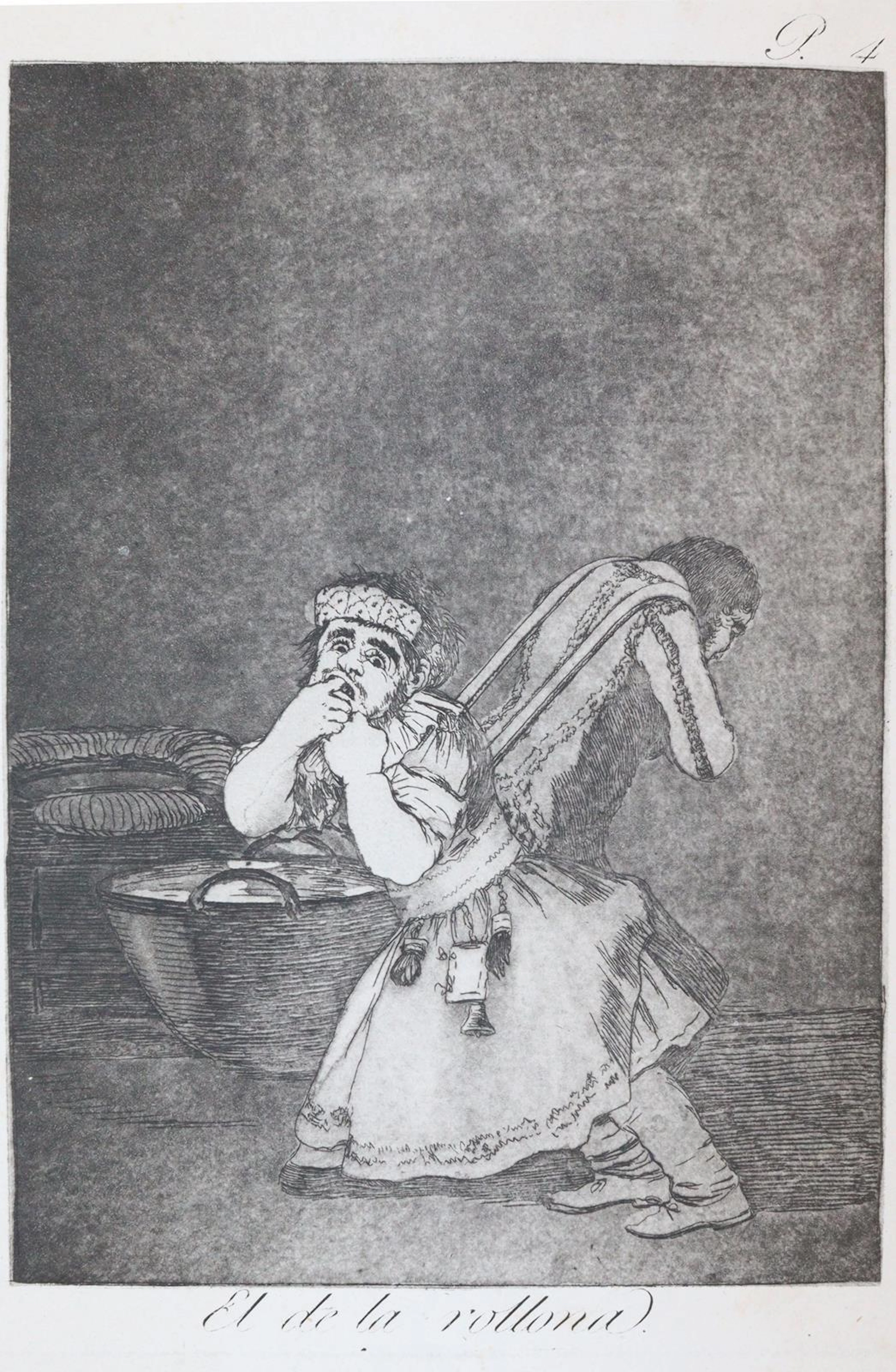 Goya, Francisco de (1746 Fuendetodos - Bordeaux 1828). El de la rollona.