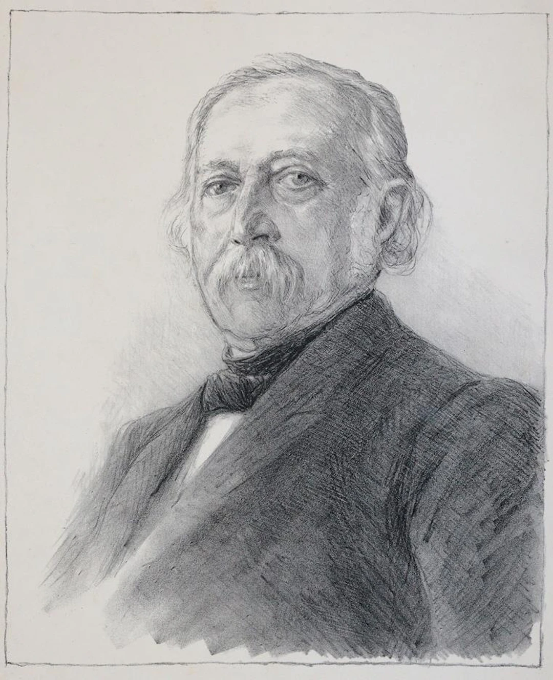 Liebermann, Max (1847 Berlin 1935). Portrait von Theodor Fontane. Lithogr.