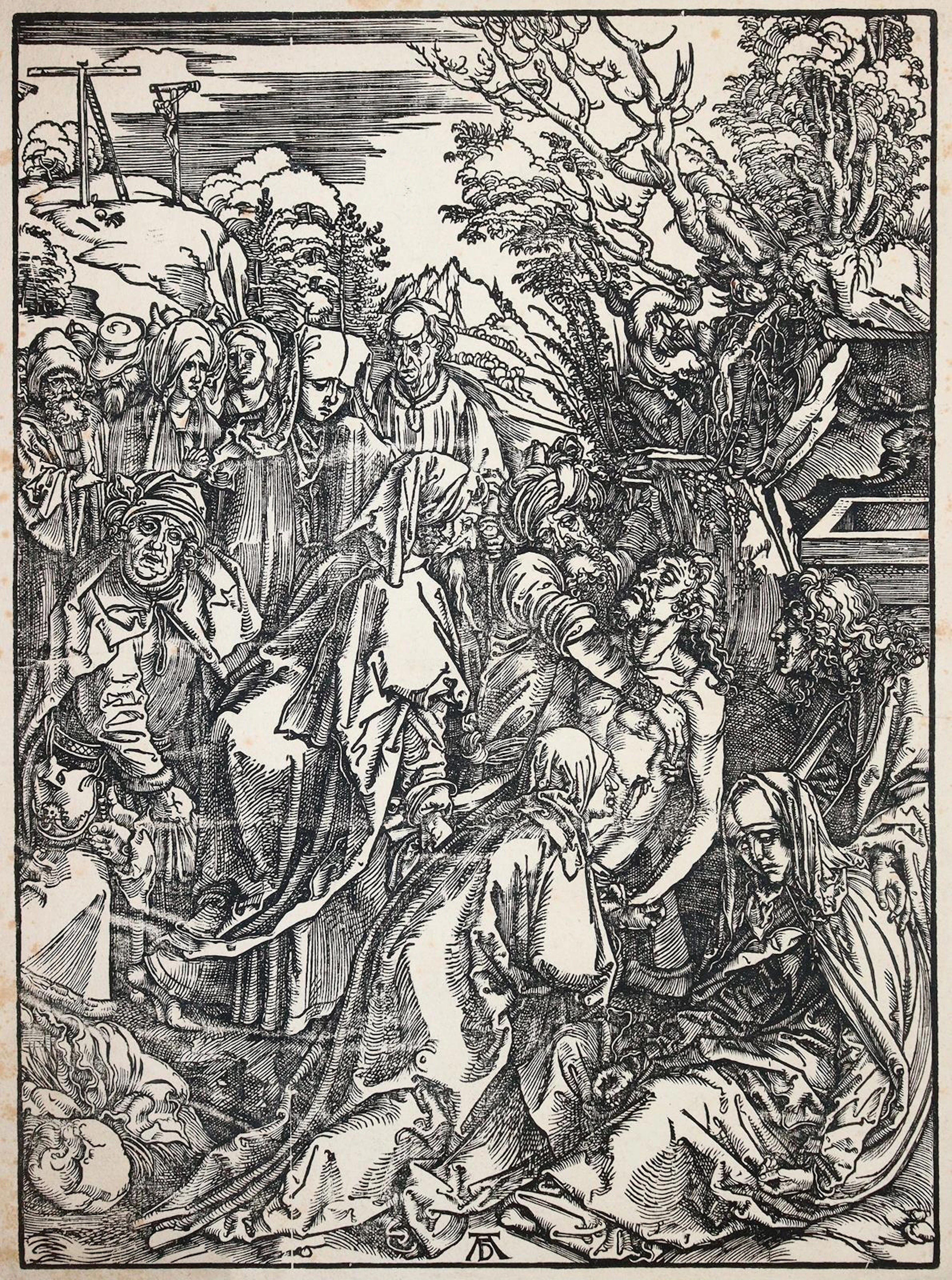 Dürer, Albrecht (1471 Nürnberg 1528). Die Grablegung Christi. Blatt