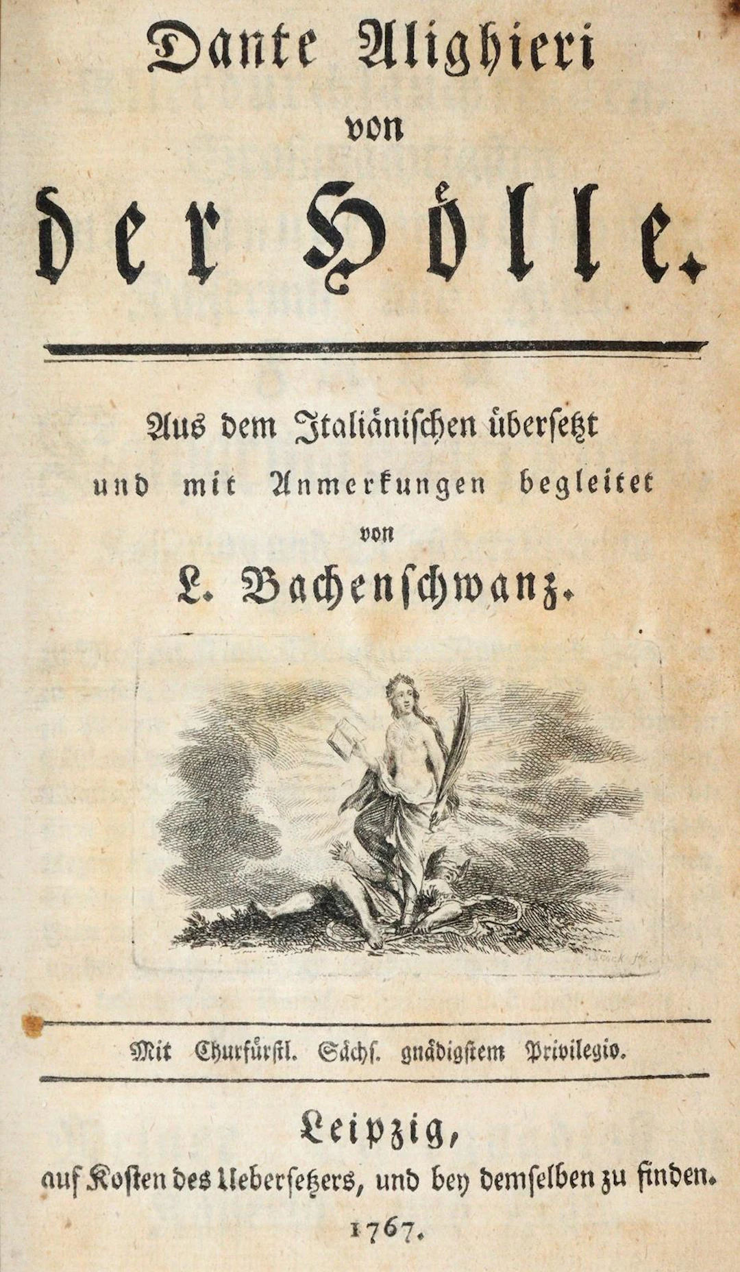 Dante Alighieri. (Göttliche Komödie). 3 Bde.: Von der Hölle; Von dem