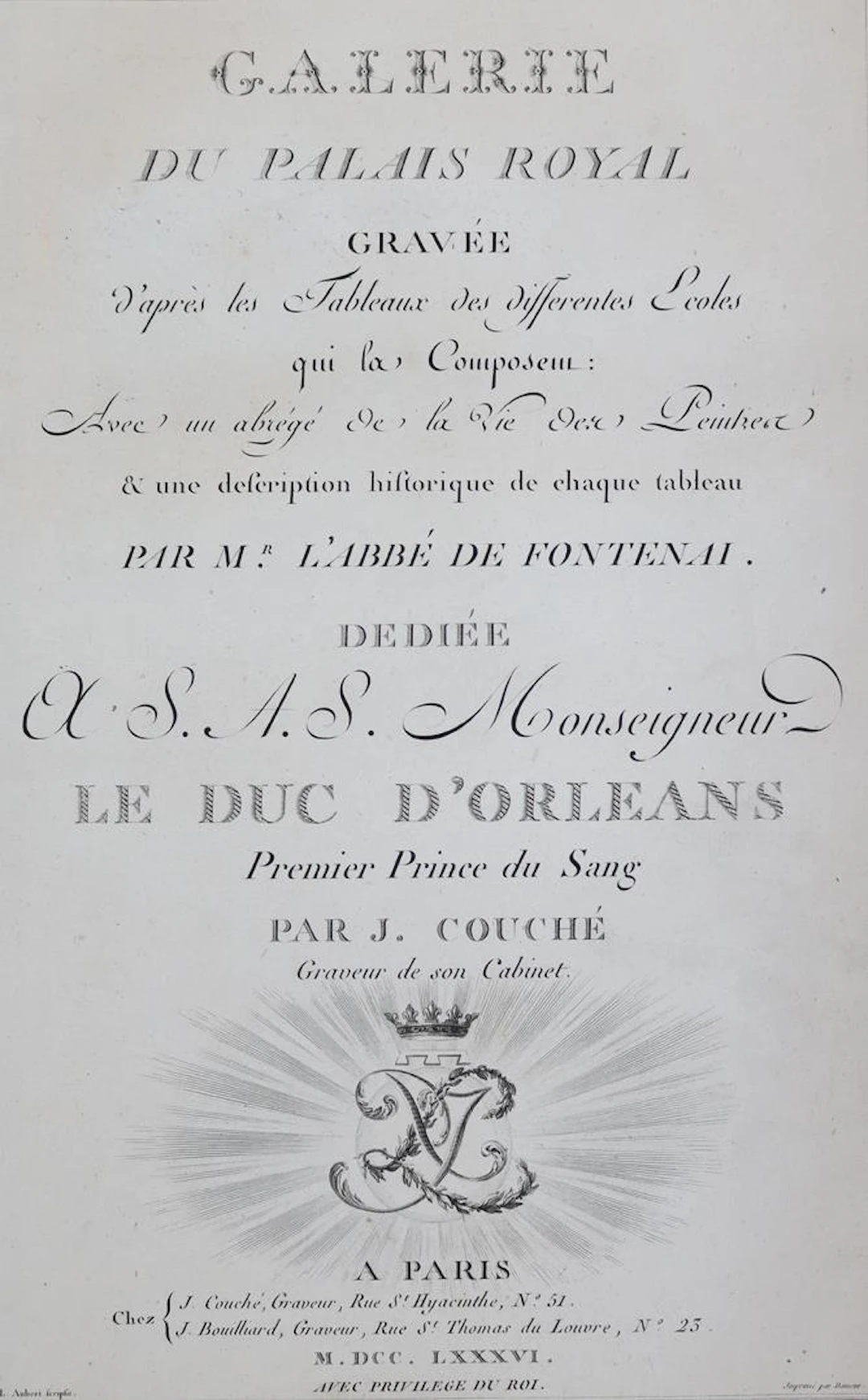 Couché,J. Galerie du Palais Royal. Paris