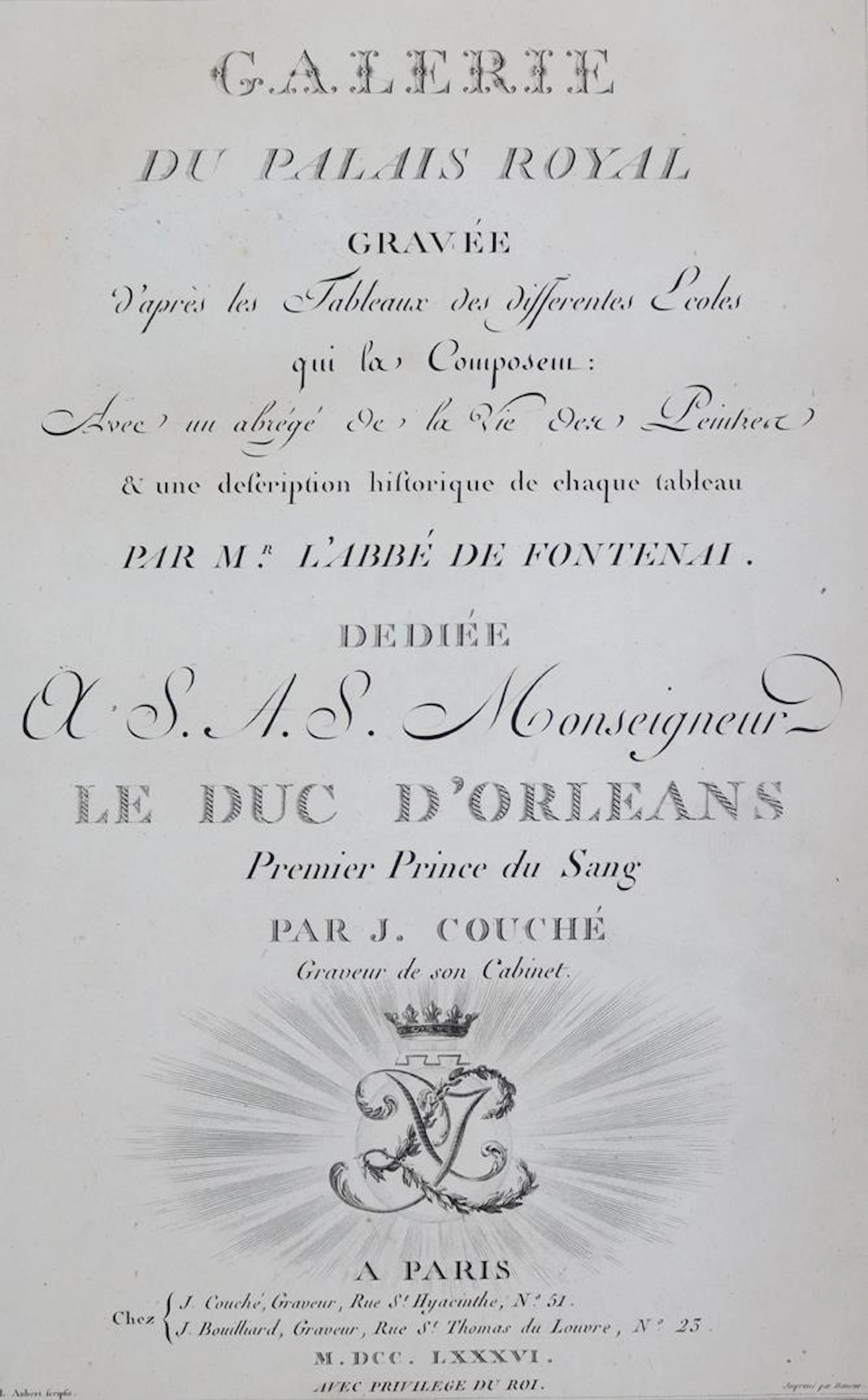 Couché,J. Galerie du Palais Royal. Paris