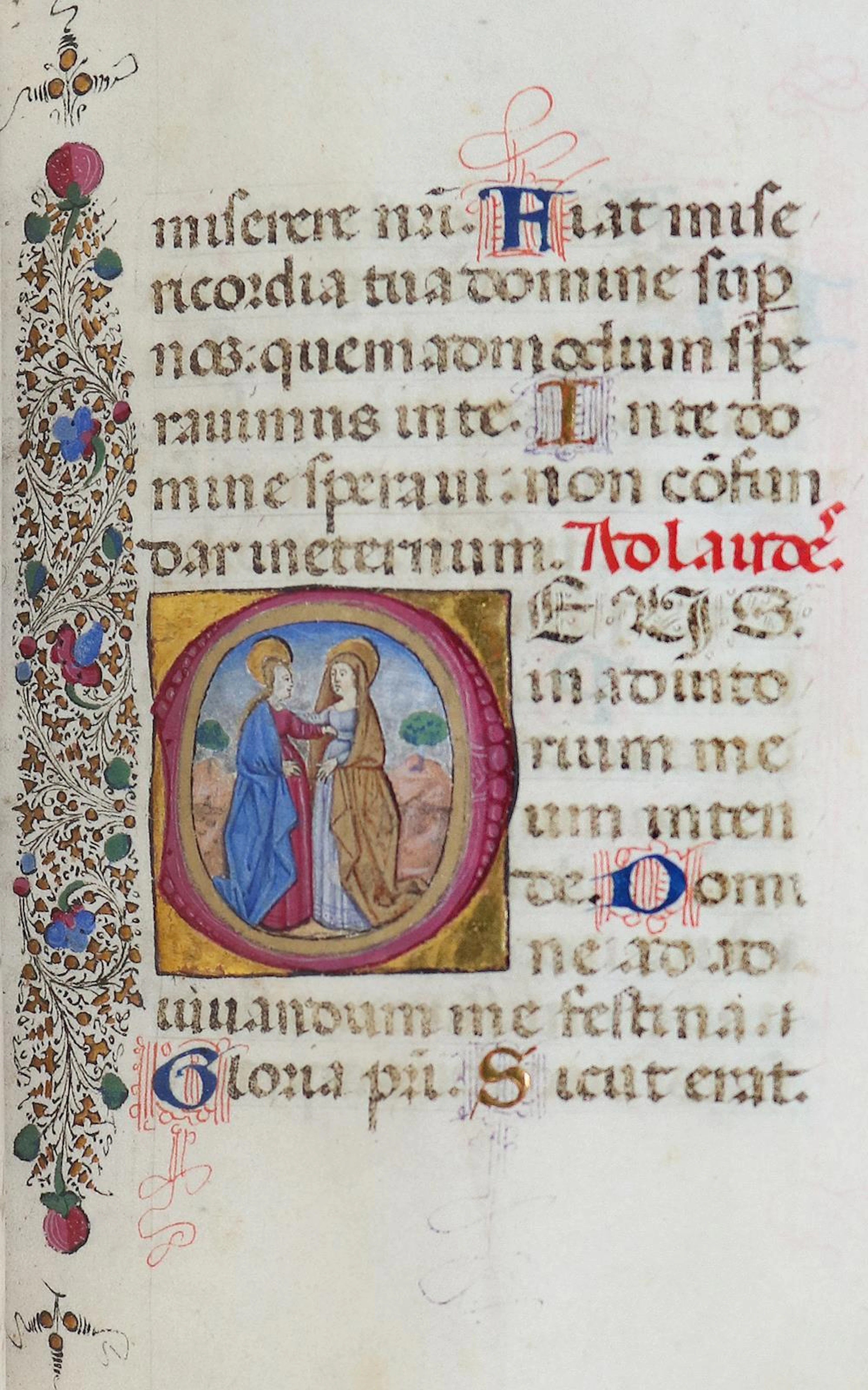 Livre d'Heures. Lateinische Pergamenthandschrift des 15. Jahrhunderts.
