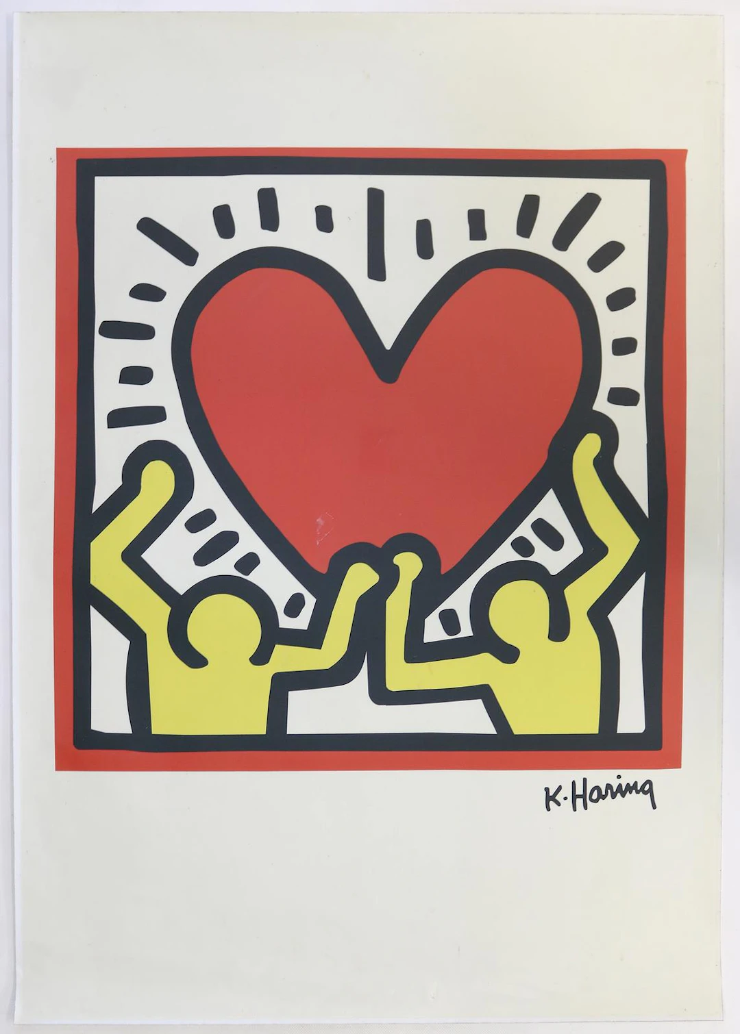 Haring, Keith (1958 Kutztown - New York 1990) nach. Zwei Figuren mit