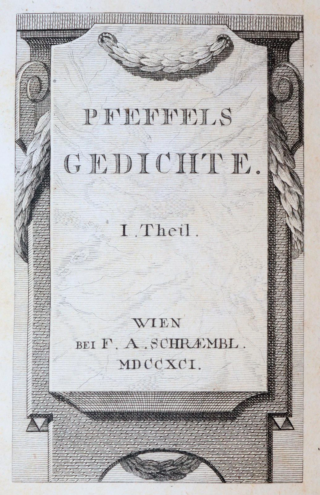 Pfeffel,G.K. Poetische Versuche. Bde. 1-2 (v.4) in 2. Wien