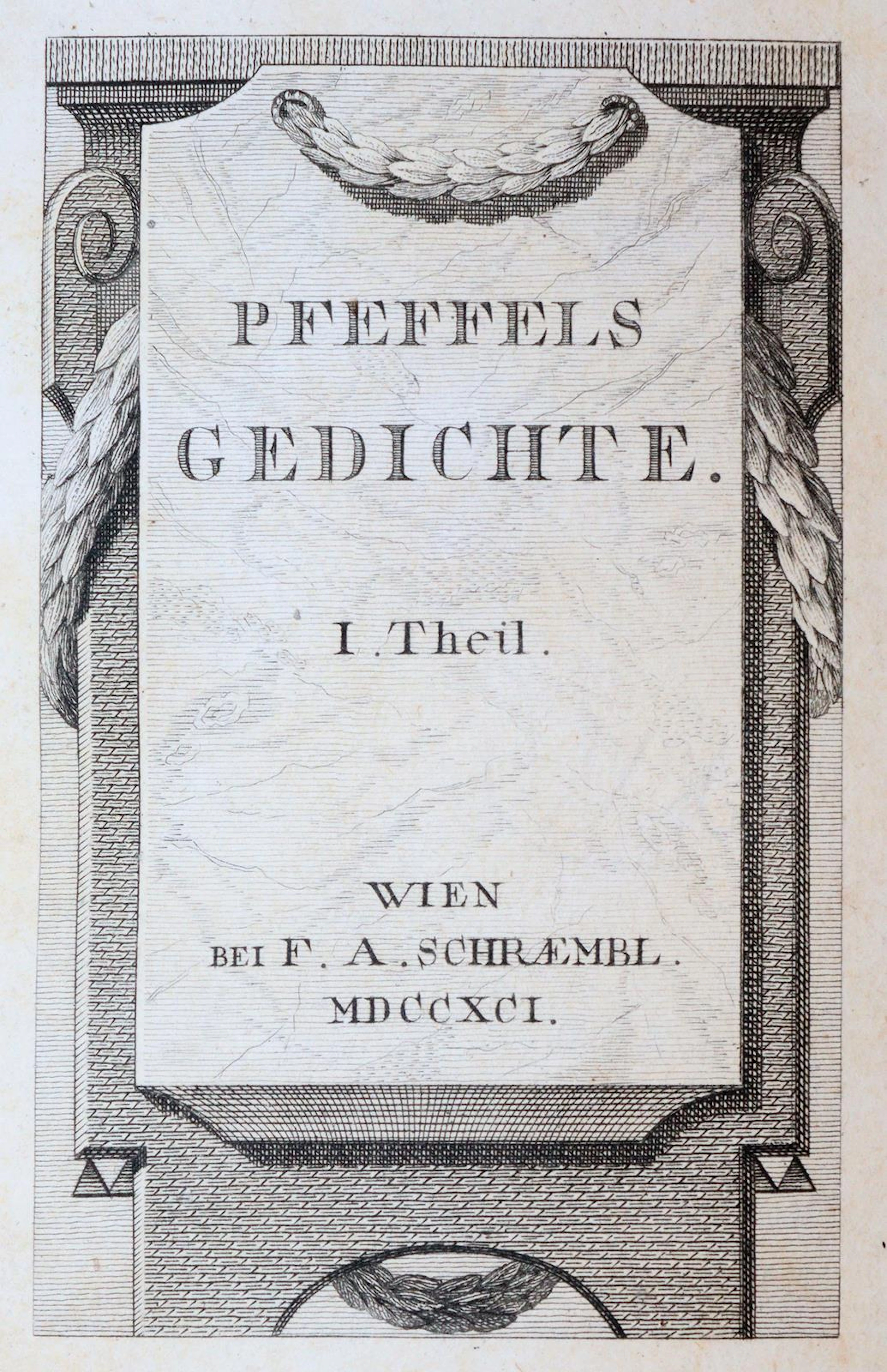 Pfeffel,G.K. Poetische Versuche. Bde. 1-2 (v.4) in 2. Wien