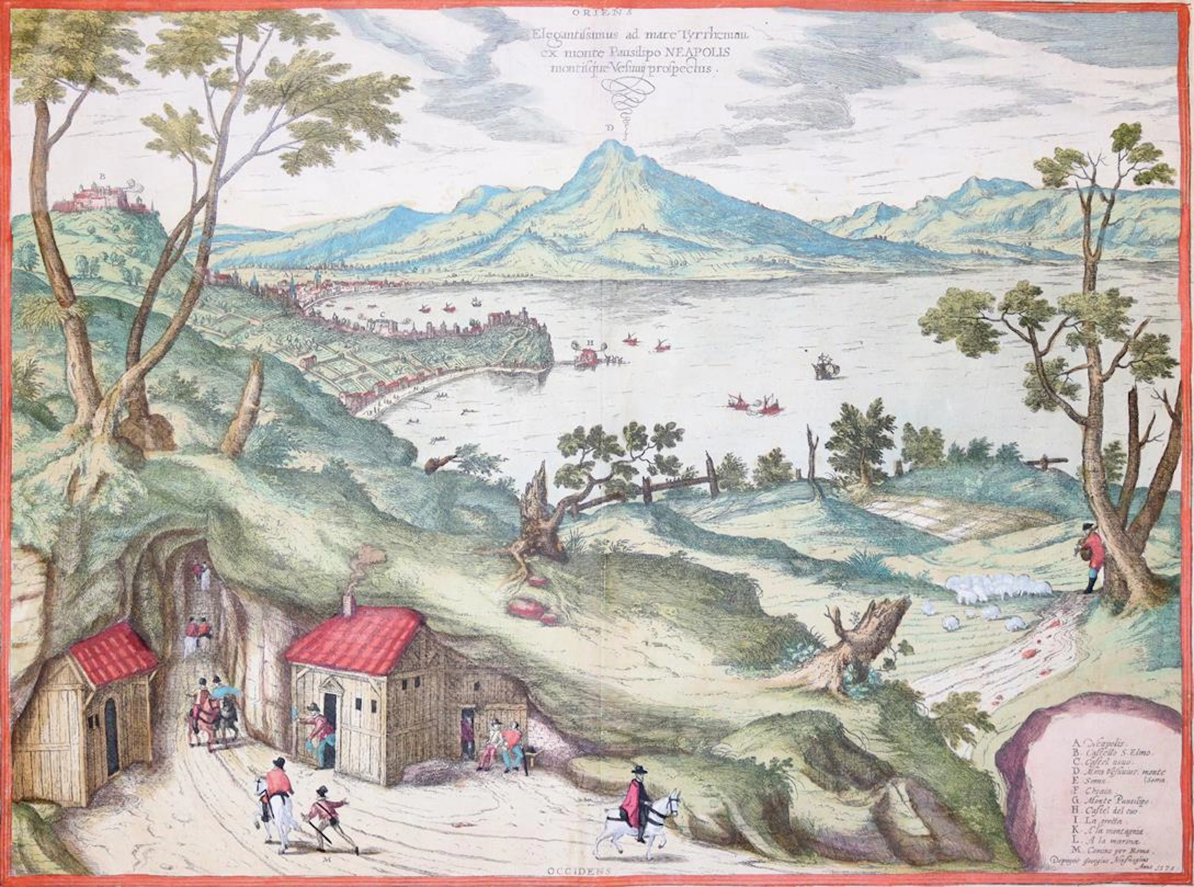Pozzuoli. 2 Landschaftsbilder vom See von Agnano
