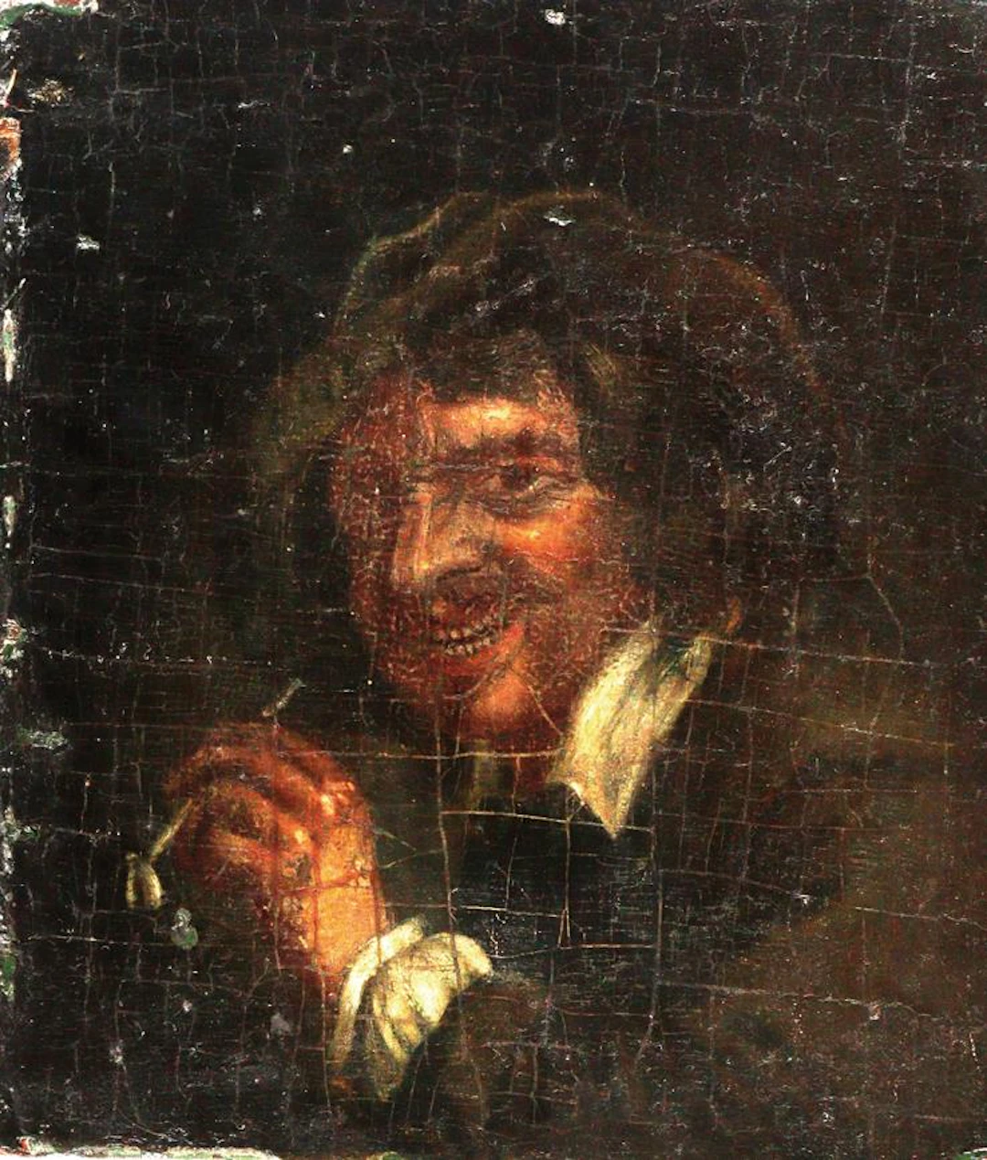 Brouwer, Adriaen (1605 Oudenaarde - Antwerpen 1638) Umkreis. Der Lachende