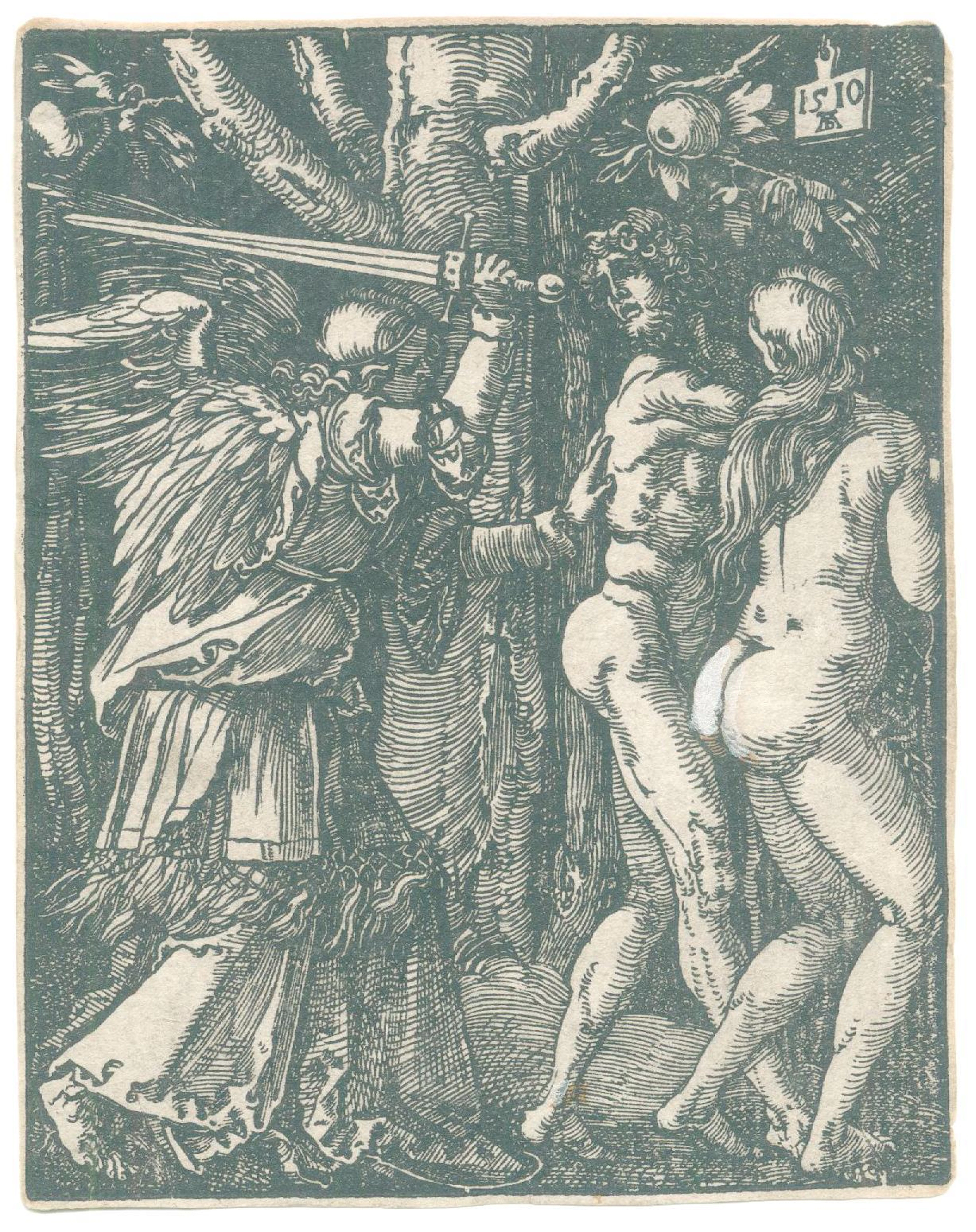 Dürer, Albrecht (1471 Nürnberg 1528). Die Vertreibung aus dem Paradies.
