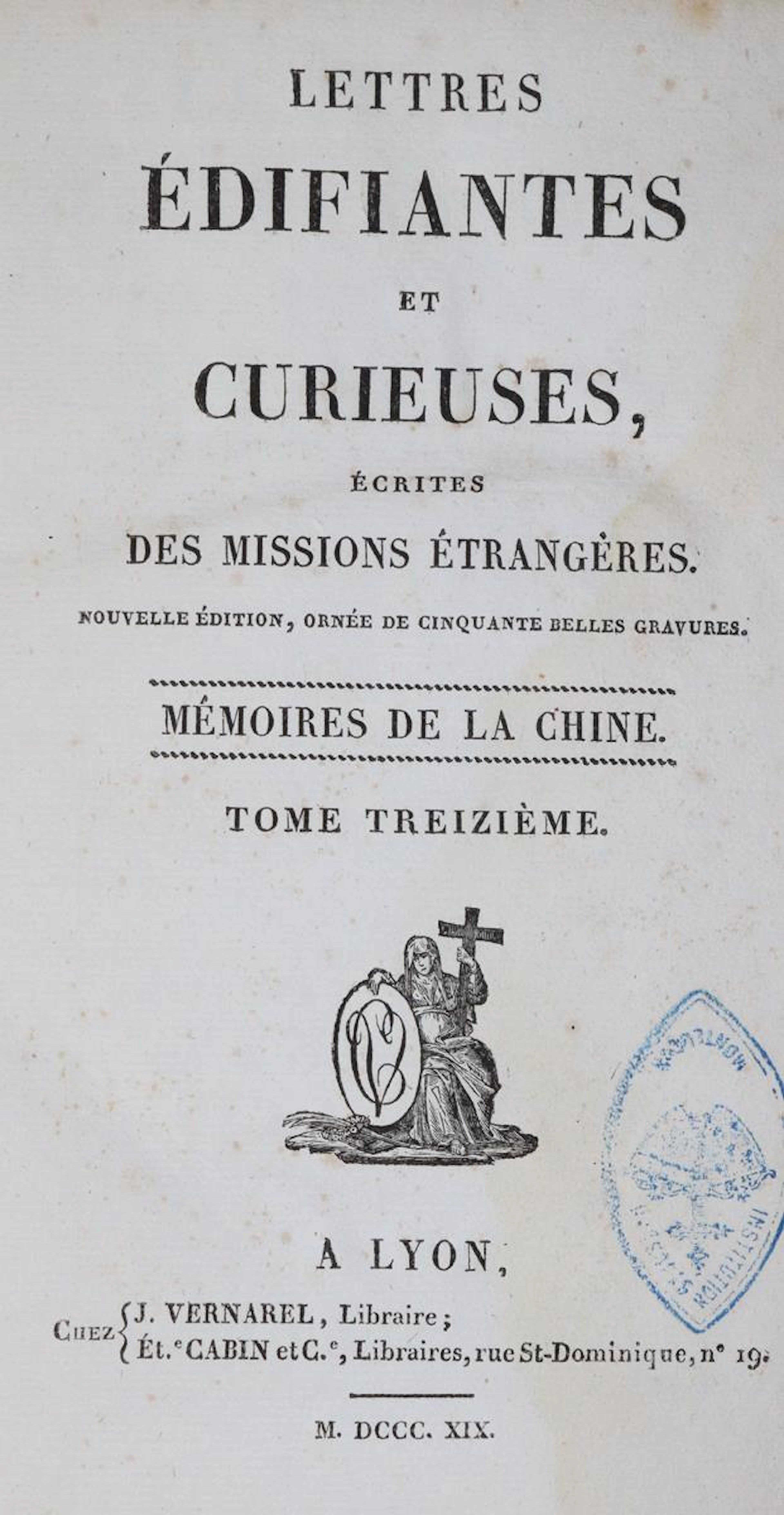 Lettres edifiantes et curieuses