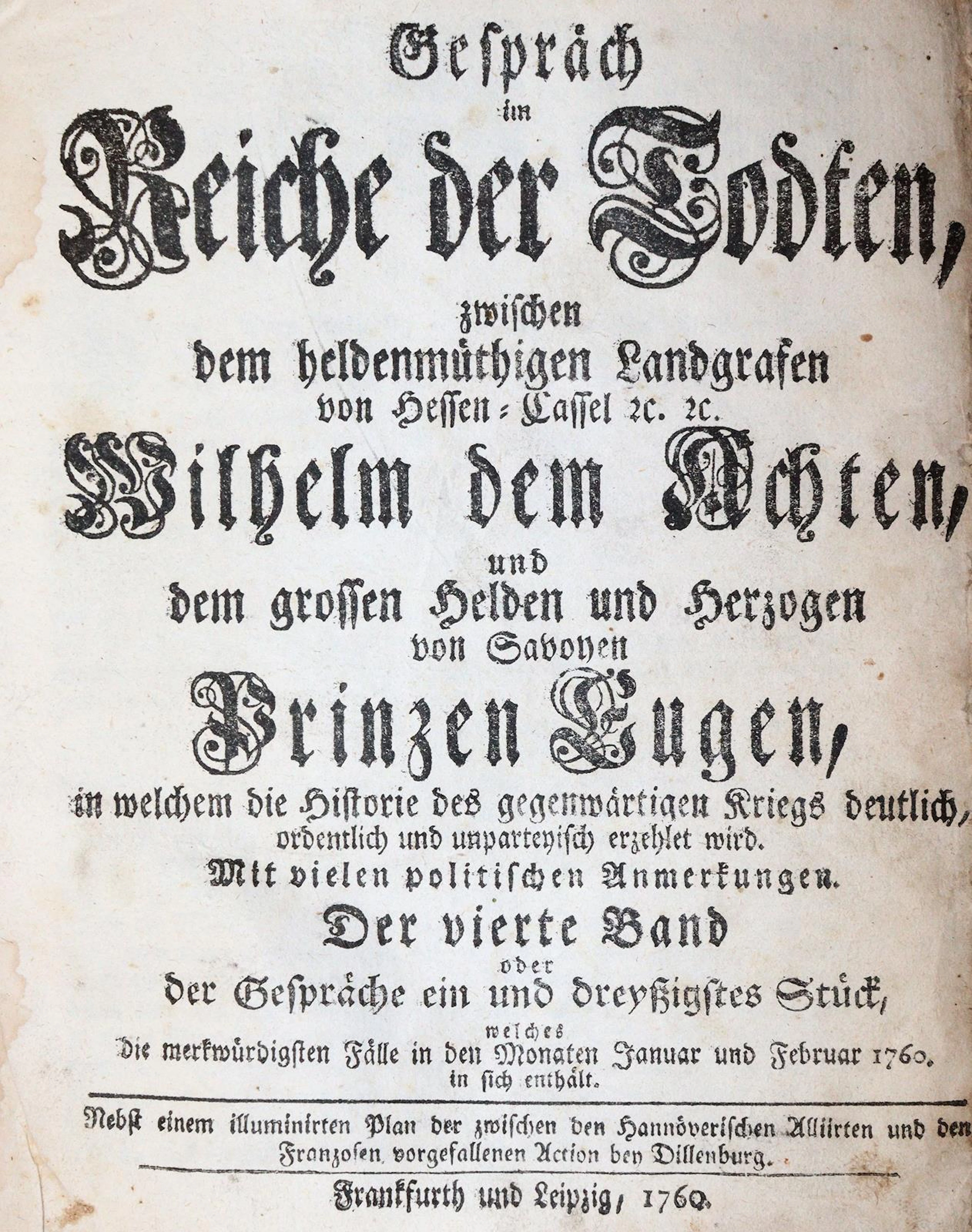 (Richter,C.G.). Gespräch im Reiche der Todten