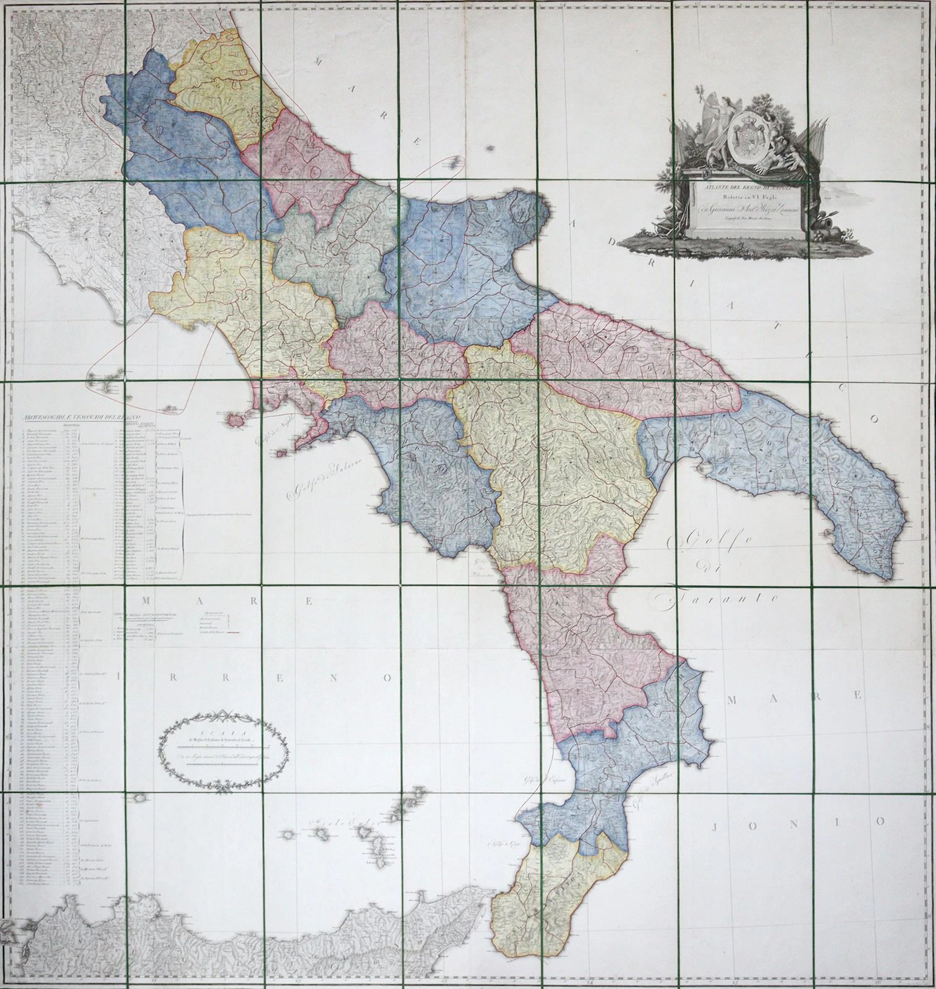 Rizzi-Zannoni,G.A. Atlante del Regno di Napoli