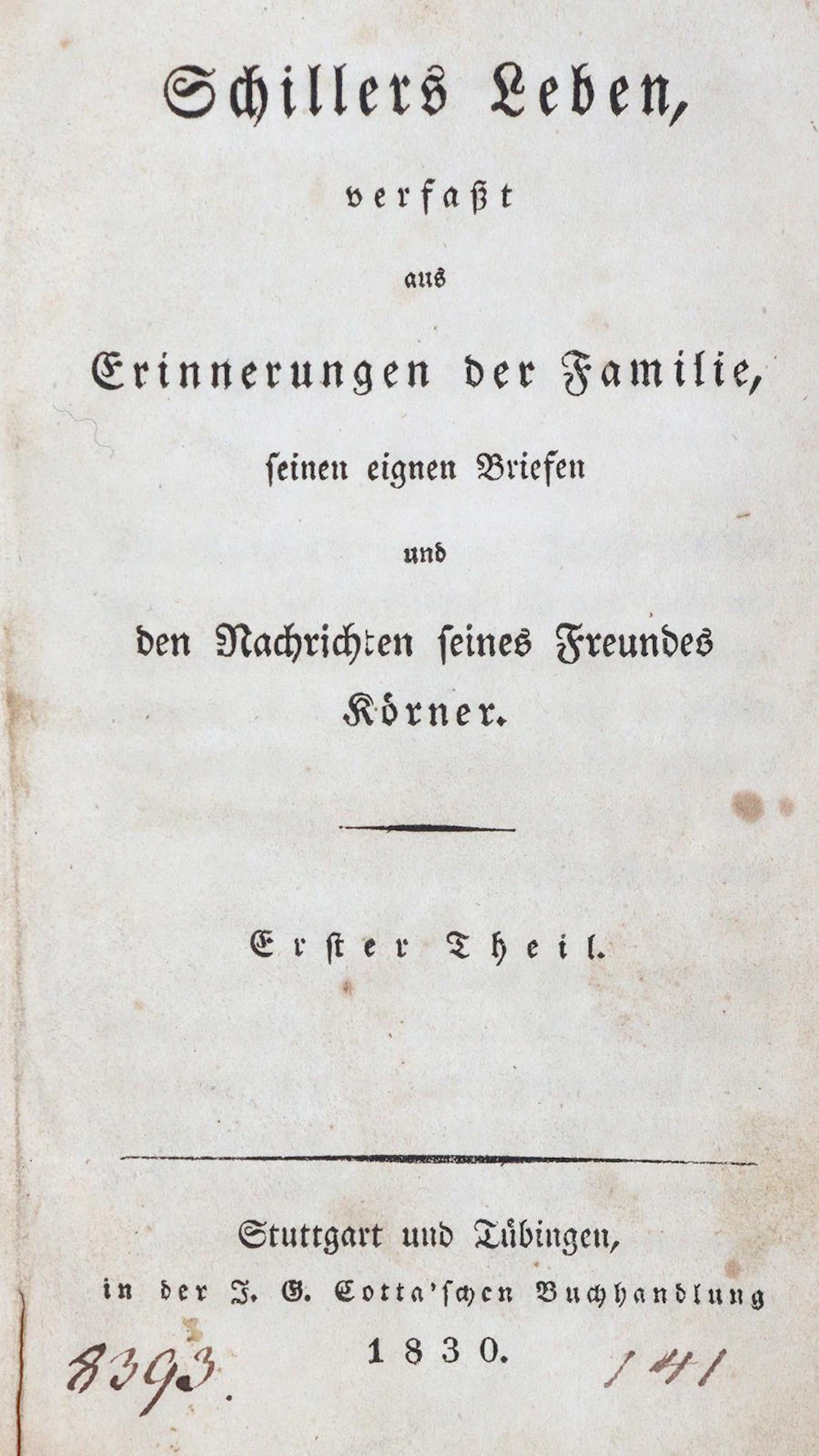 Schiller,F.v. Sammlung von 10 Bdn. Schiller Sekundärliteratur