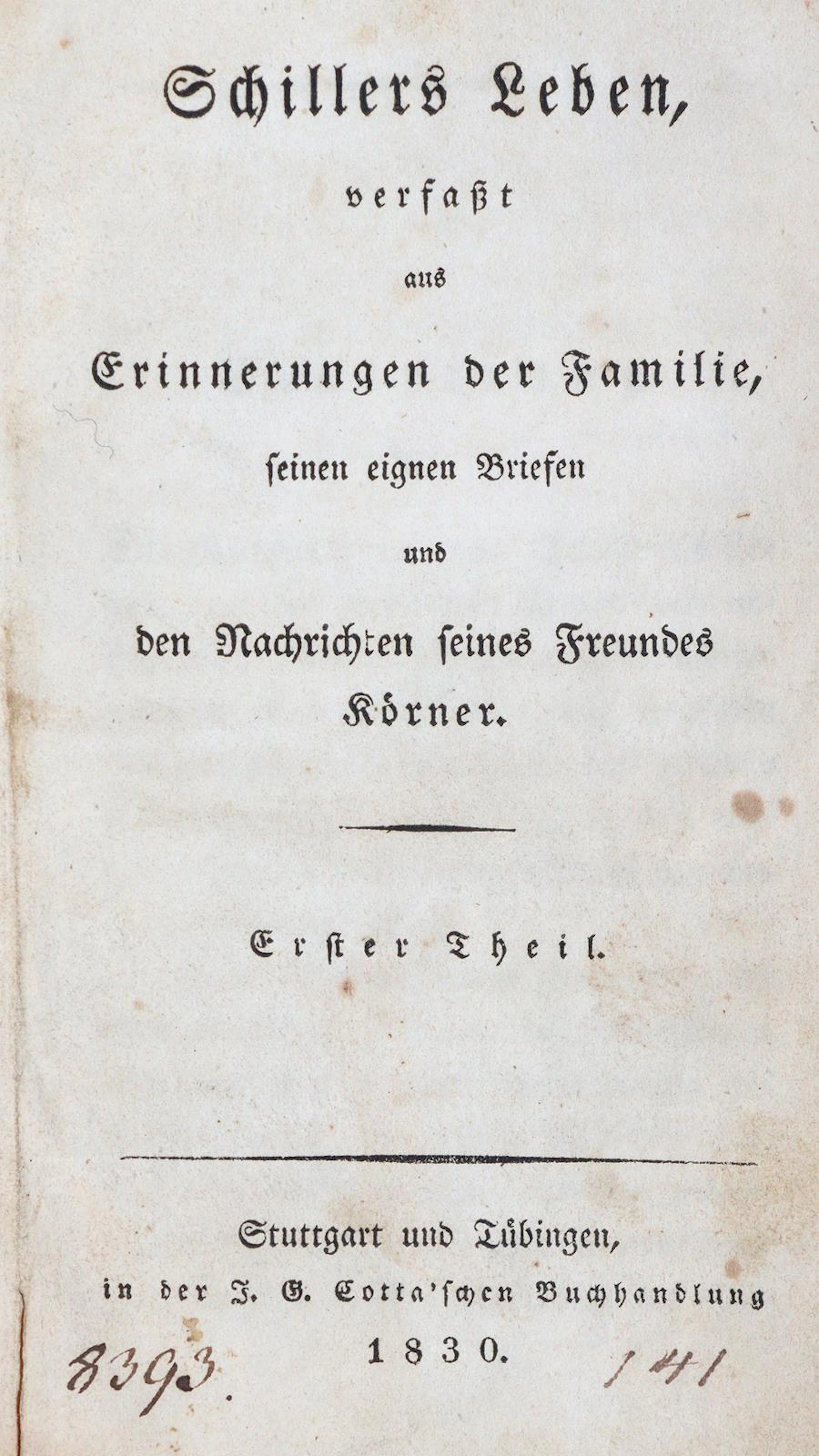 Schiller,F.v. Sammlung von 10 Bdn. Schiller Sekundärliteratur