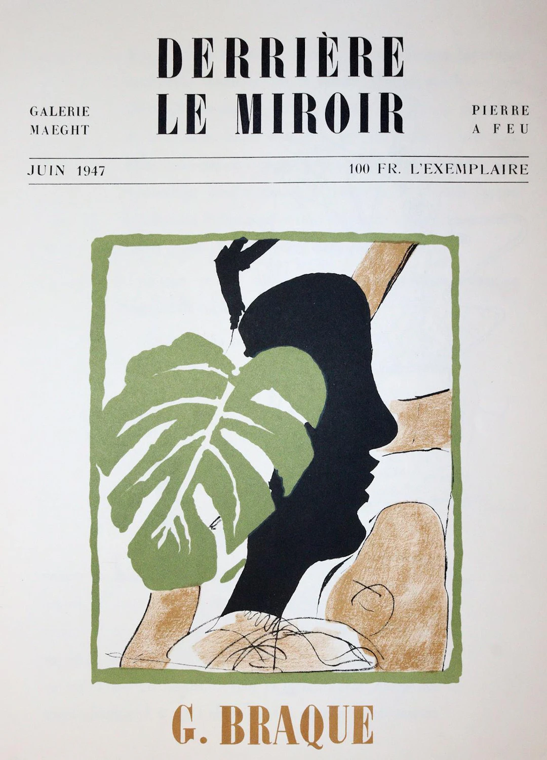 Derriere le miroir. Sammlung von 4 Heften. Paris