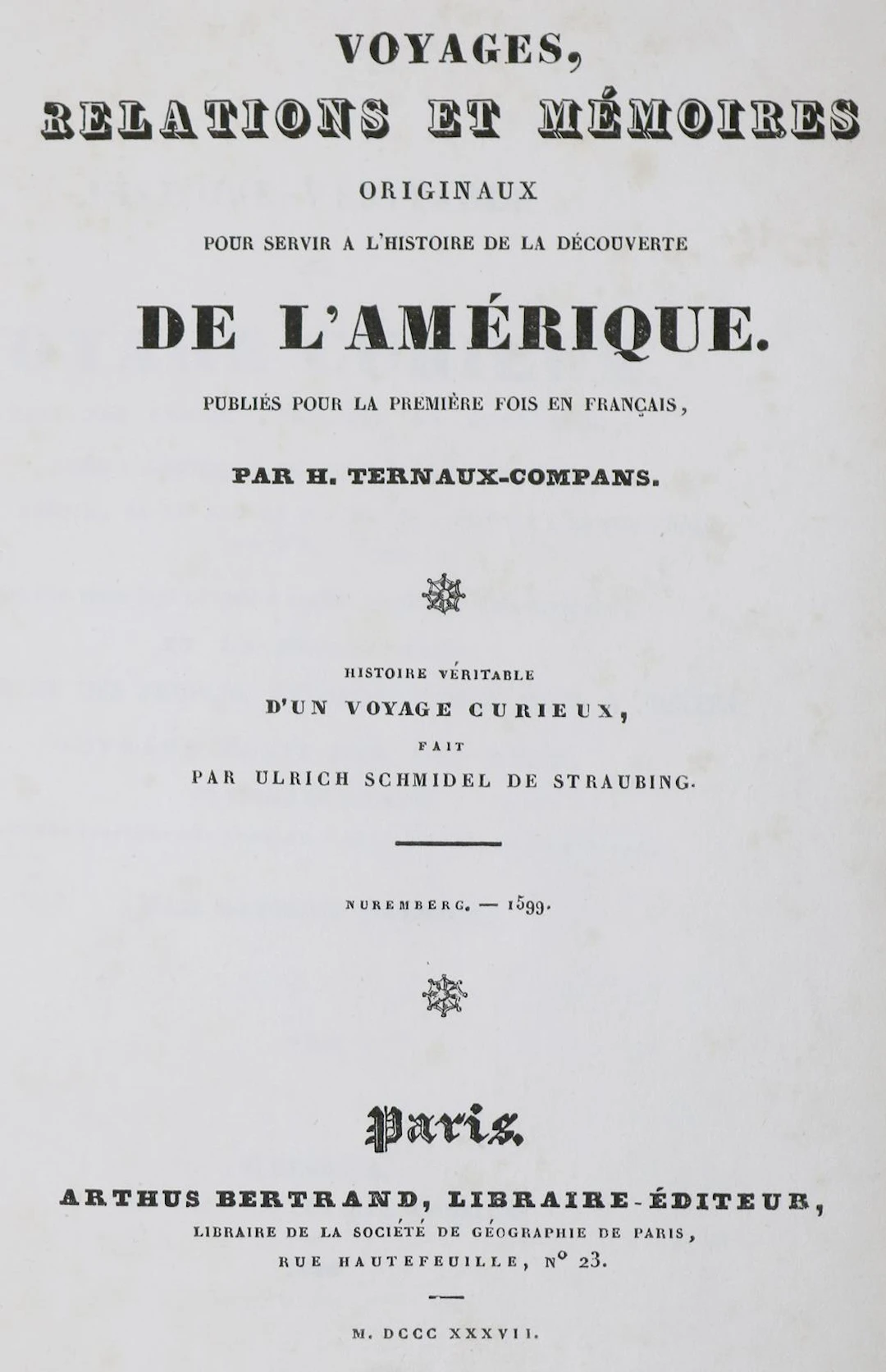Schmidel,U. Voyages
