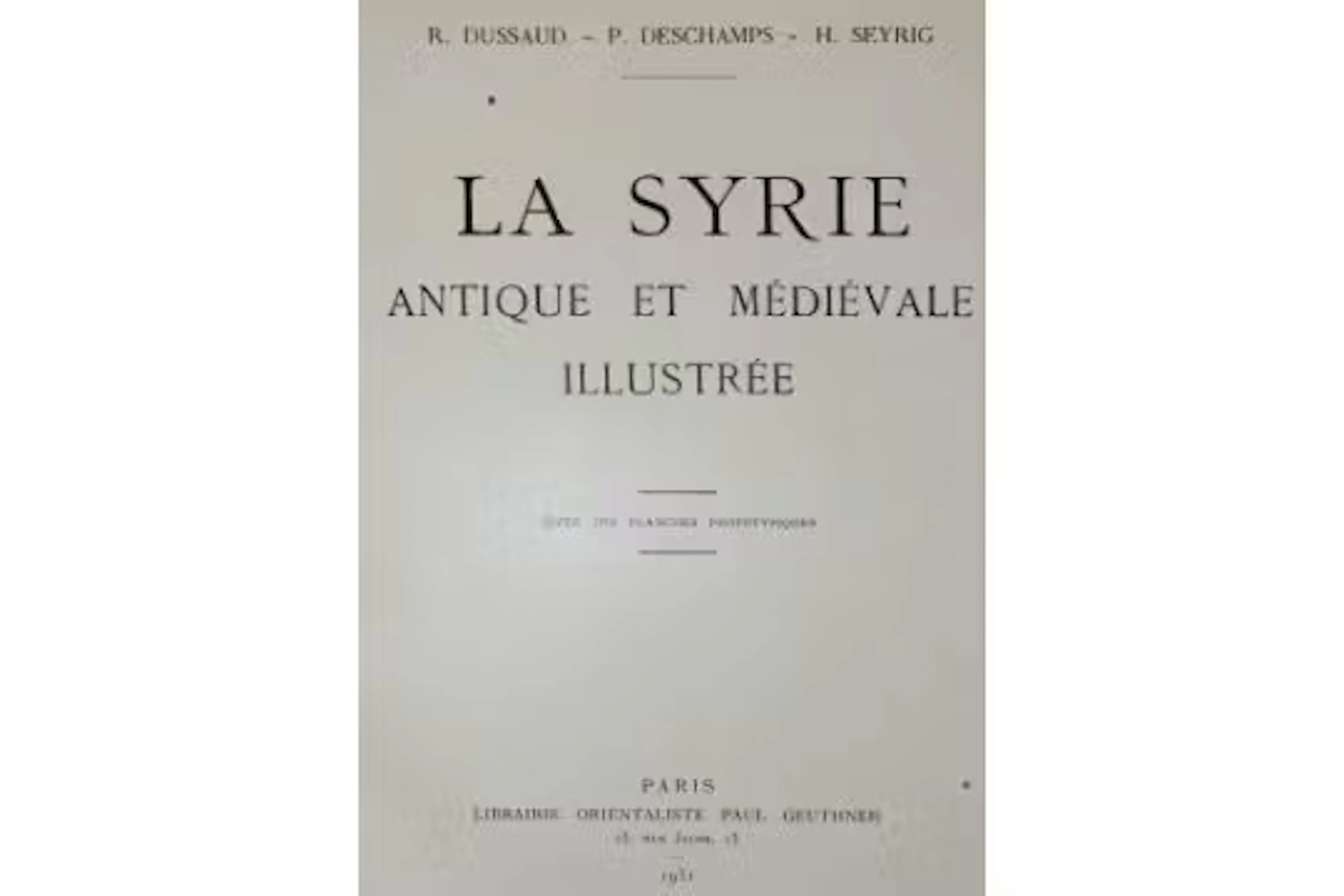 Dussaud,R. u.a.