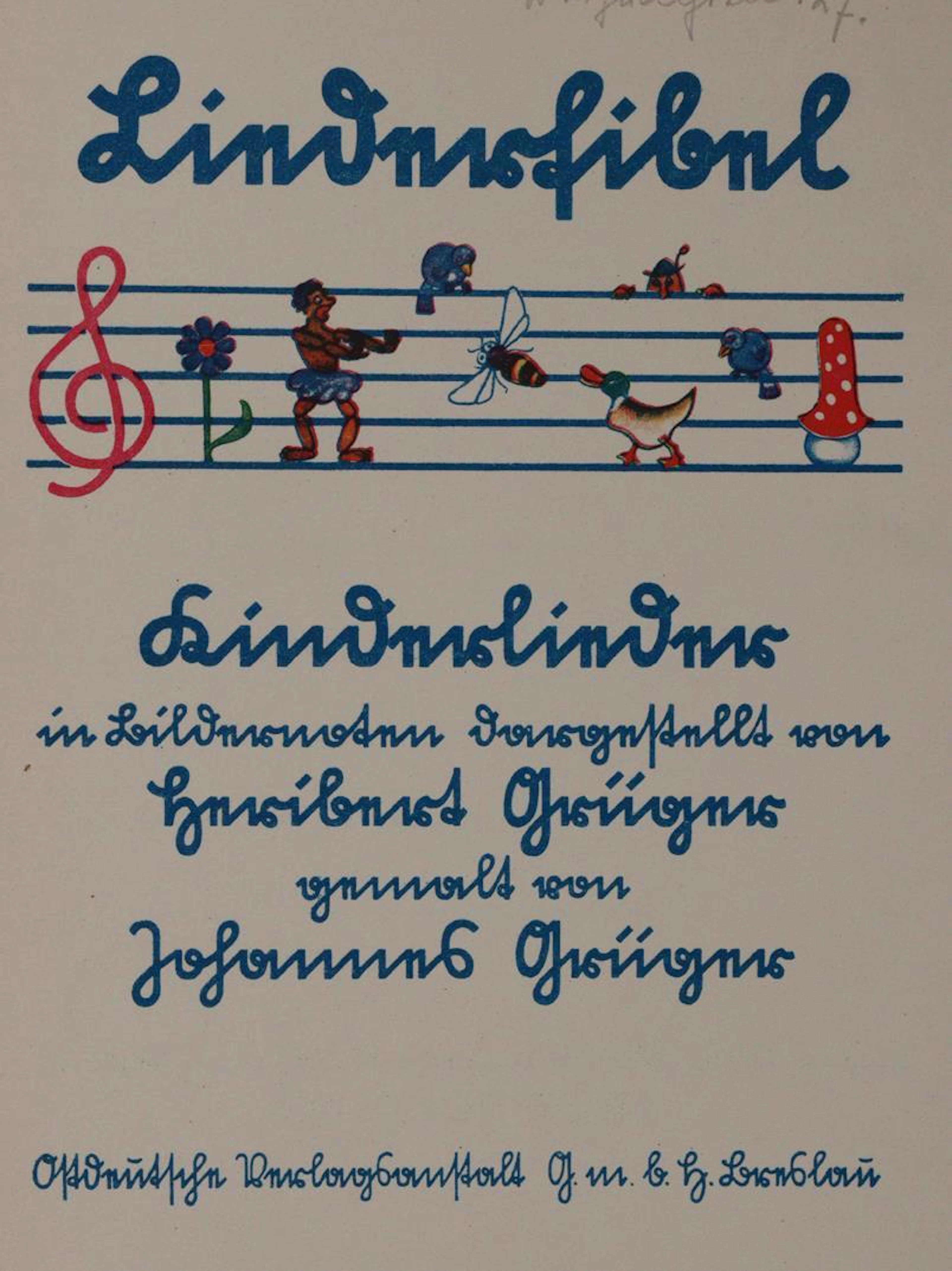 Grüger,H. u. J. Liederfibel. Kinderlieder in Bildernoten dargestellt.