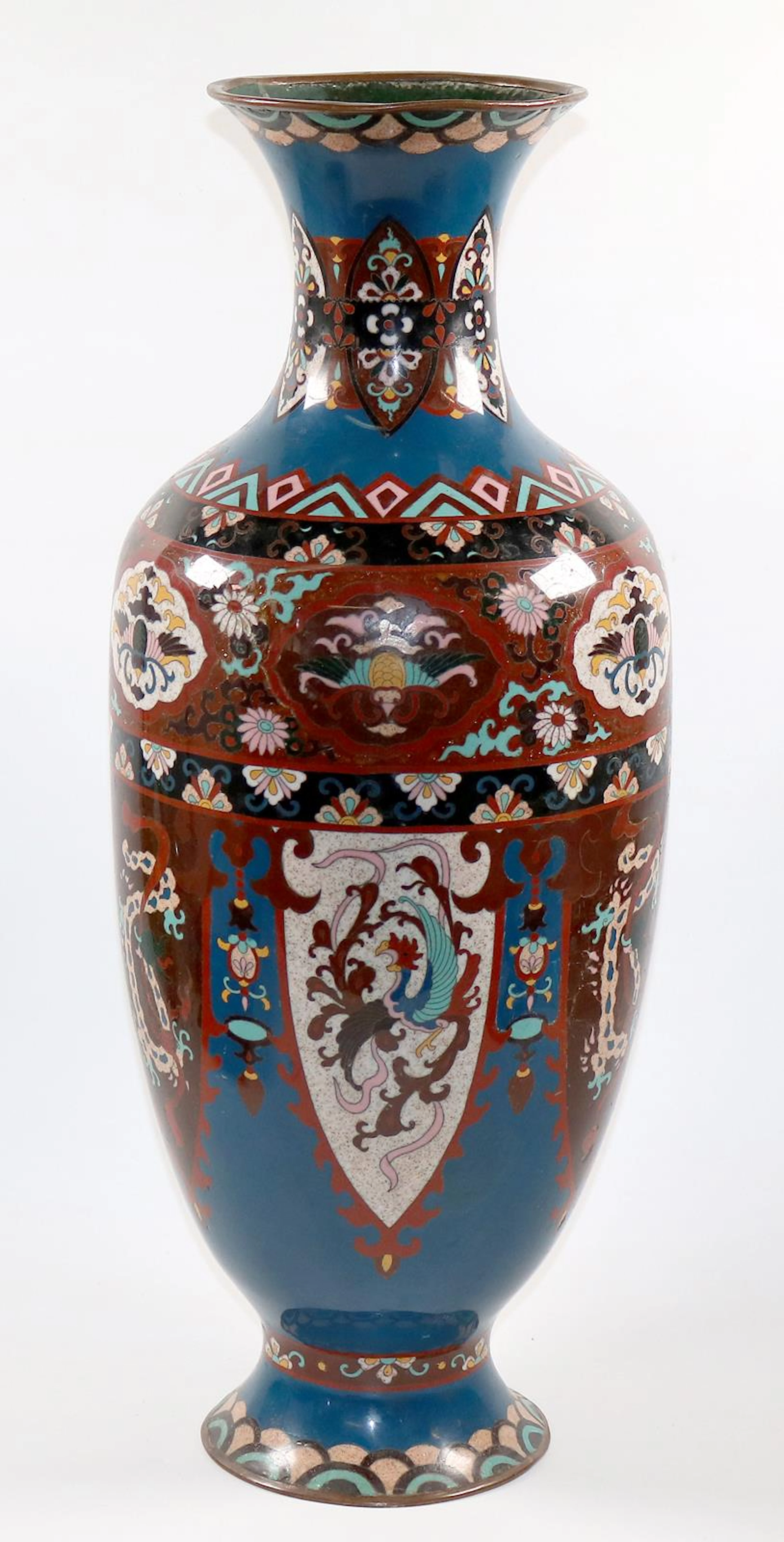 Prunkvolle Cloisonnevase