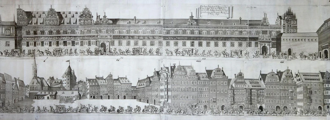 Tzschimmer, Gabriel (1629 Dresden 1694). "Der Diana' Aufzugk mit der