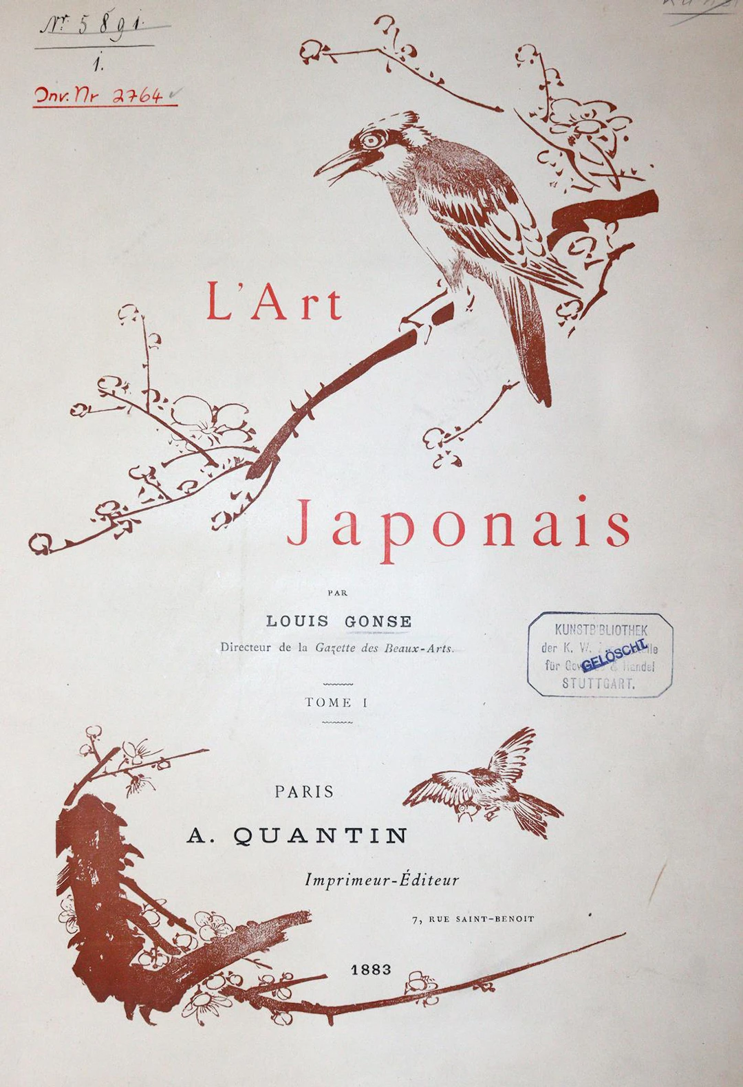 Gonse,L. L'Art Japonais. 2 Bde. Paris