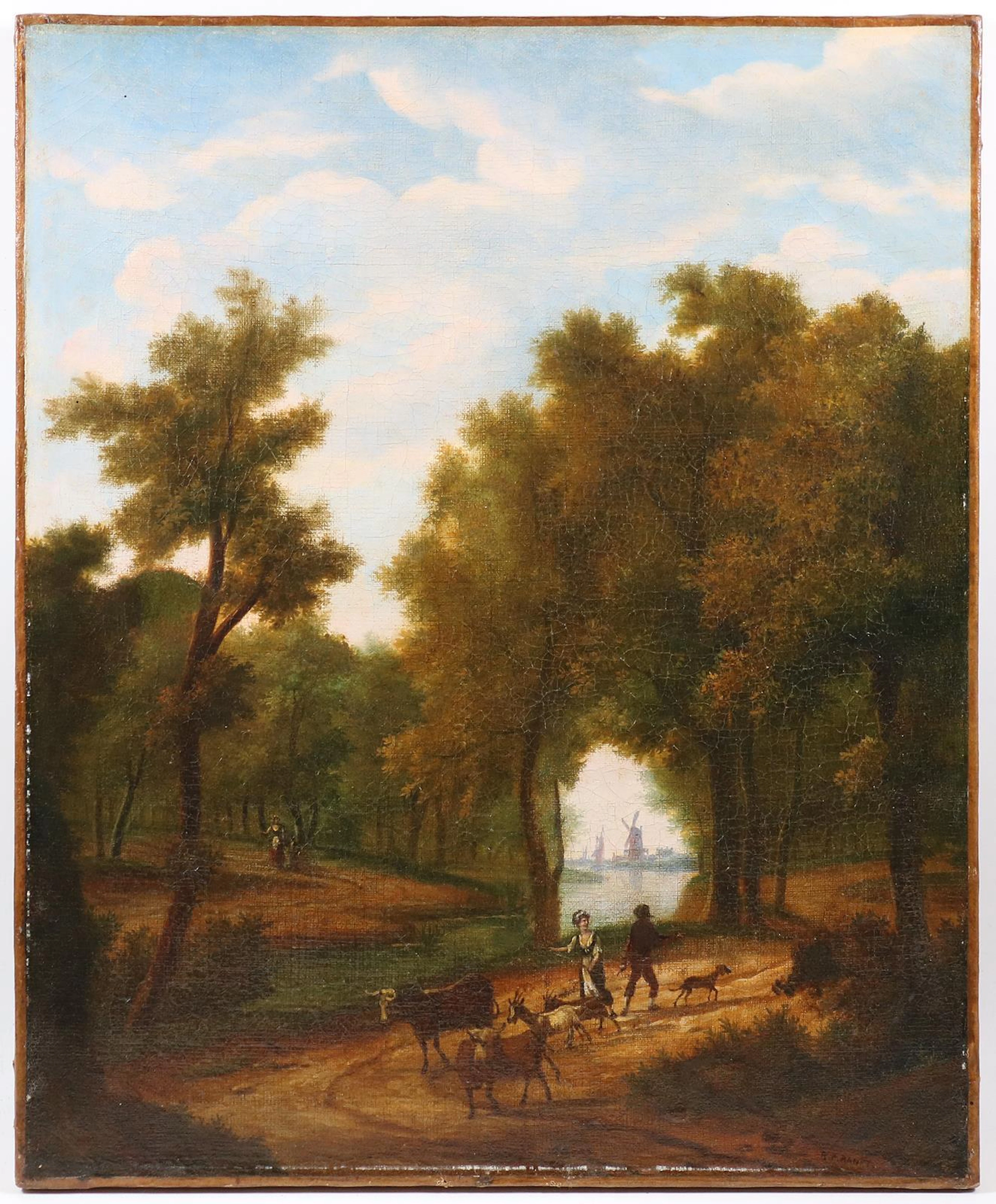 Ranft, Richard (1862 Plainpalais - Chantilly 1931). Holländische Landschaft