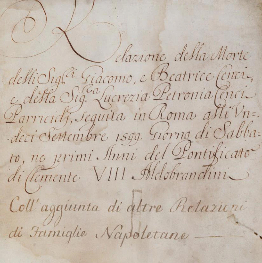 Relazione della morte delli Sig. Giacomo