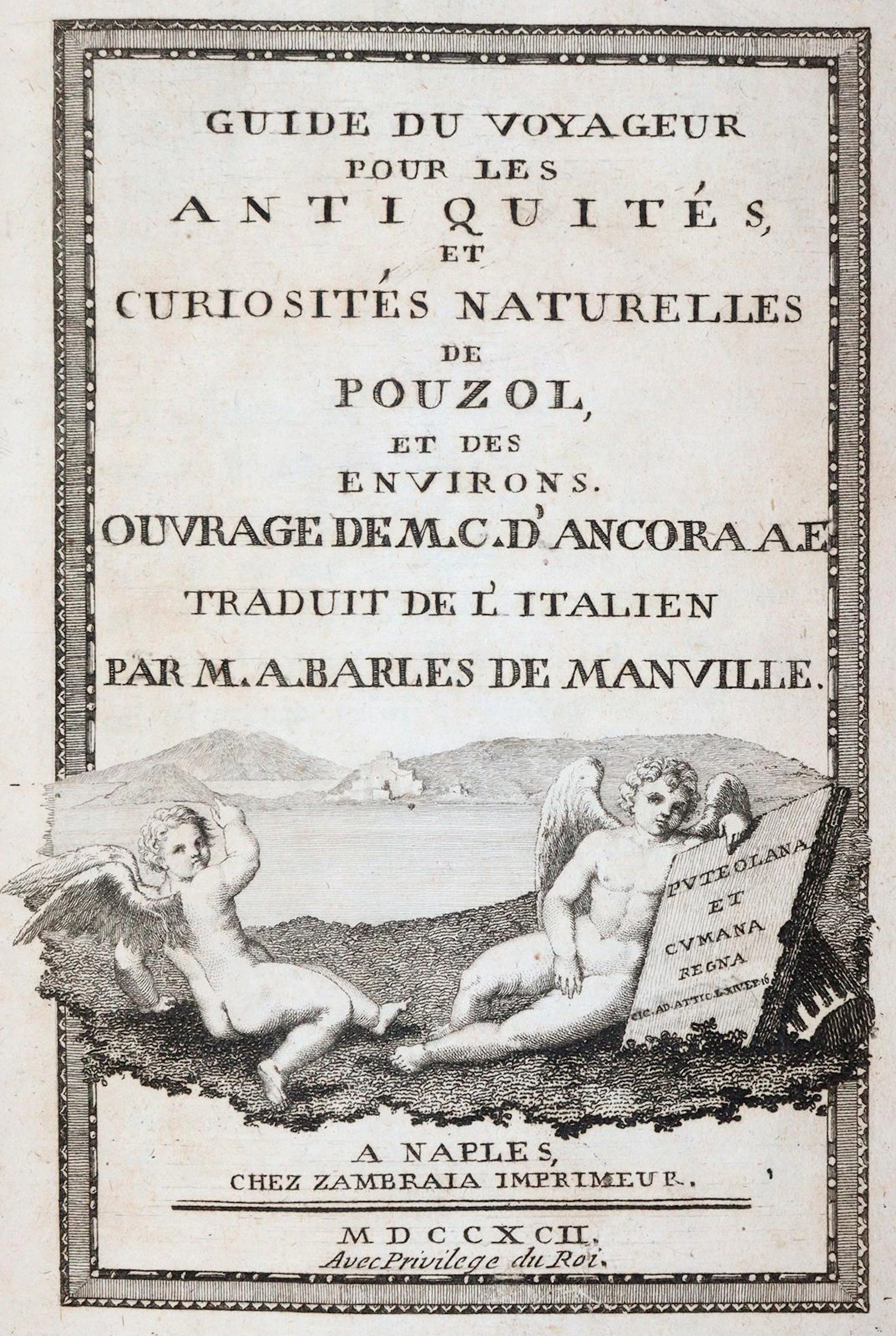 Ancora,G.d'. Guide du voyageur pour les antiquités