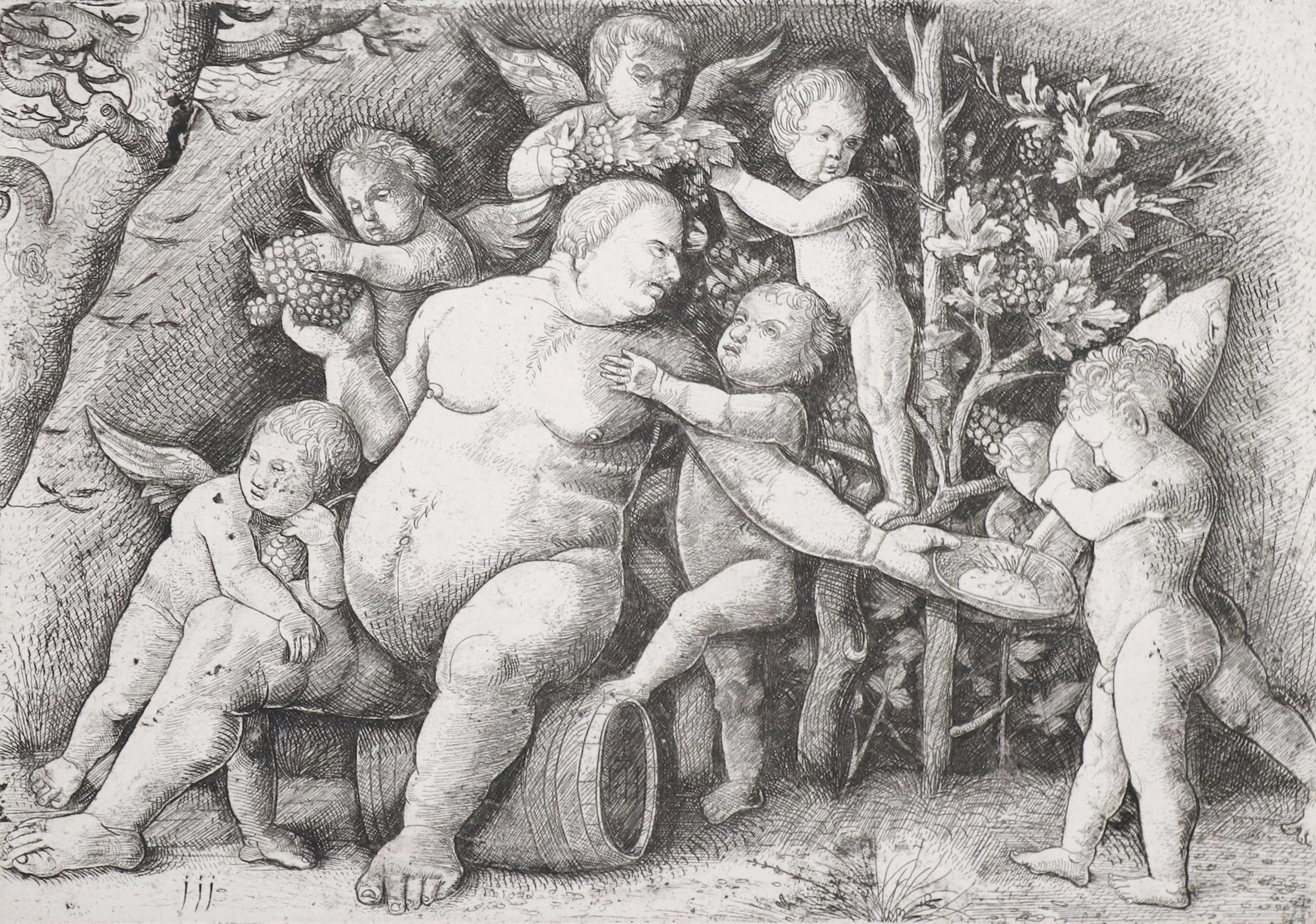 Hopfer, Hieronymus (1500 Augsburg - Nürnberg 1563). Trunkener Silen